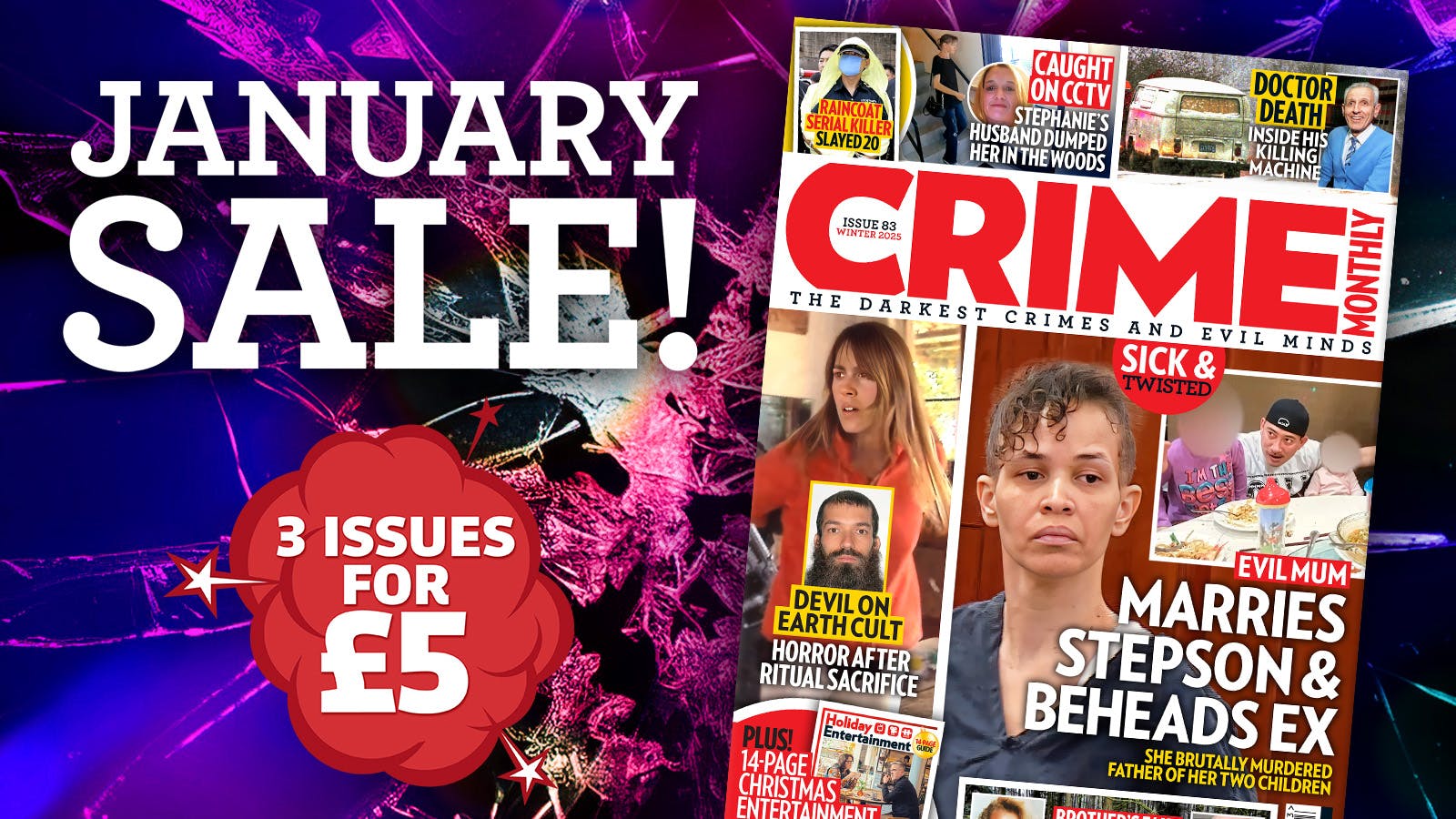 New year, new chills: dive into the world of true crime with our January sale – hurry, offer ends soon
