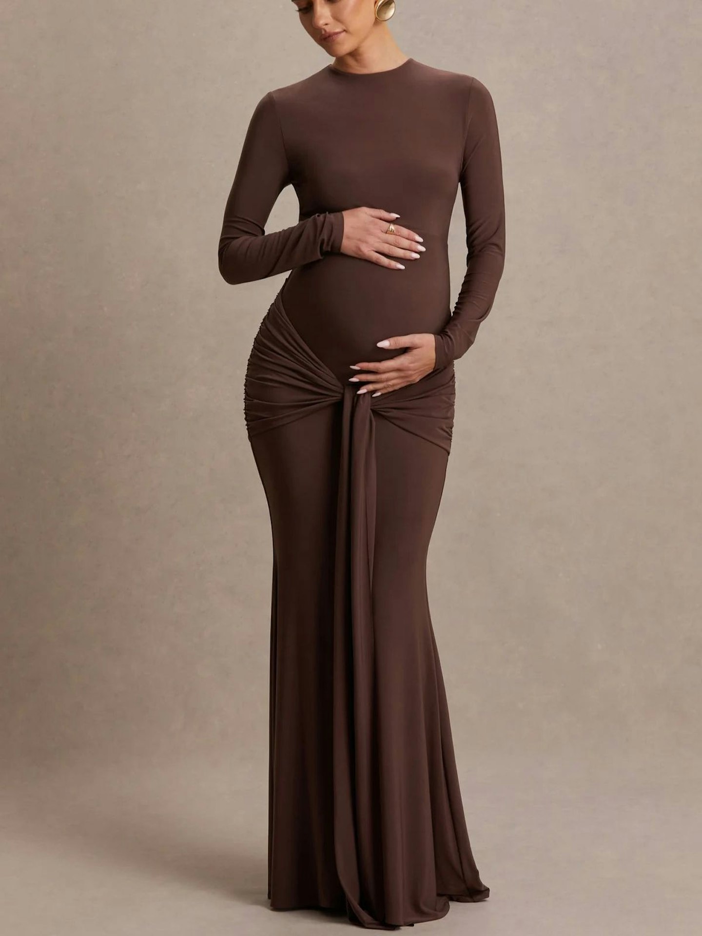 We've Found Where To Shop Molly Mae's Brown Maternity Dress We've Found Where To Shop Molly Mae's Brown Maternity Dress