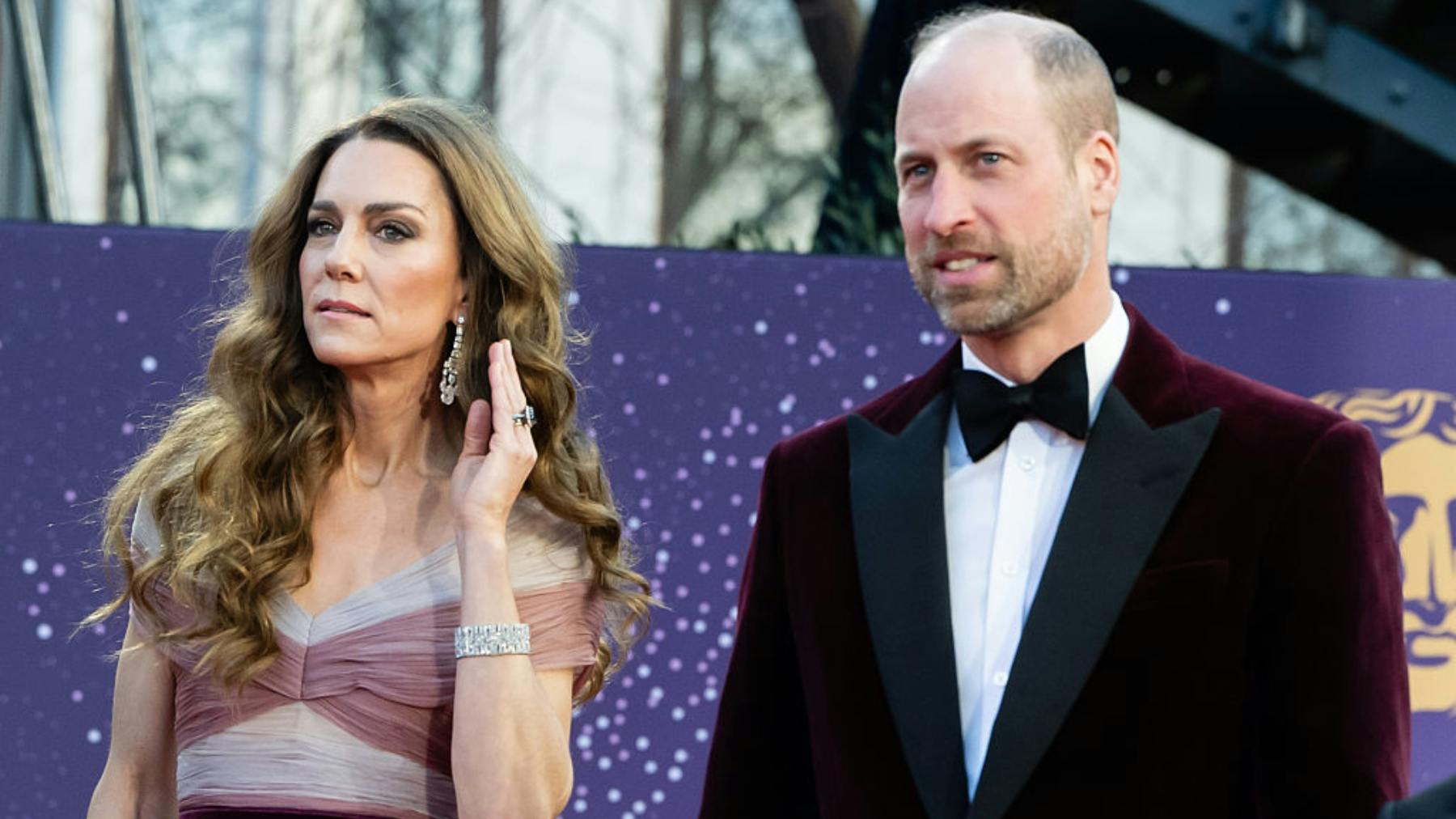 Prince William, Prince of Wales and Catherine, Princess of Wales attend the 2026 EE BAFTA Film Awards at The Royal Festival Hall