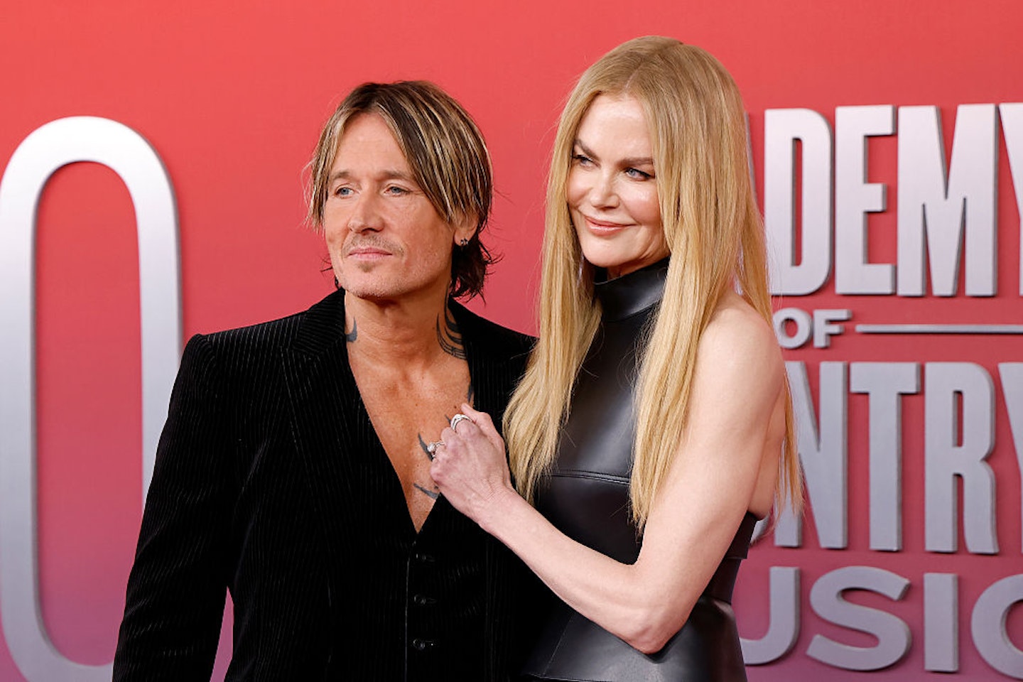 Keith Urban and Nicole Kidman attend the 2025 Academy of Country Music Awards at Omni Frisco Hotel