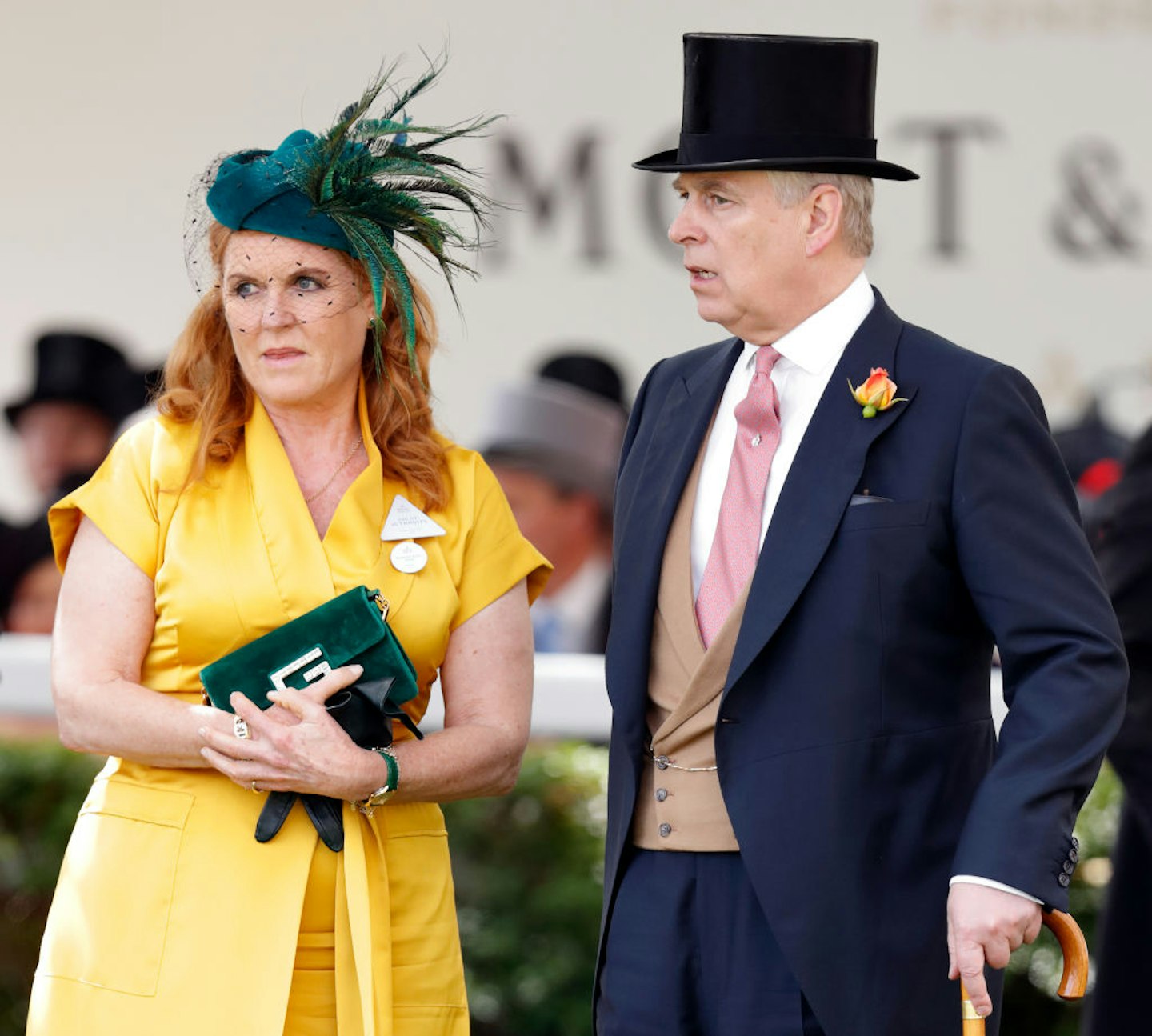 Sarah Ferguson, Duchess of York and Prince Andrew, Duke of York attend day four of Royal Ascot at Ascot Racecourse