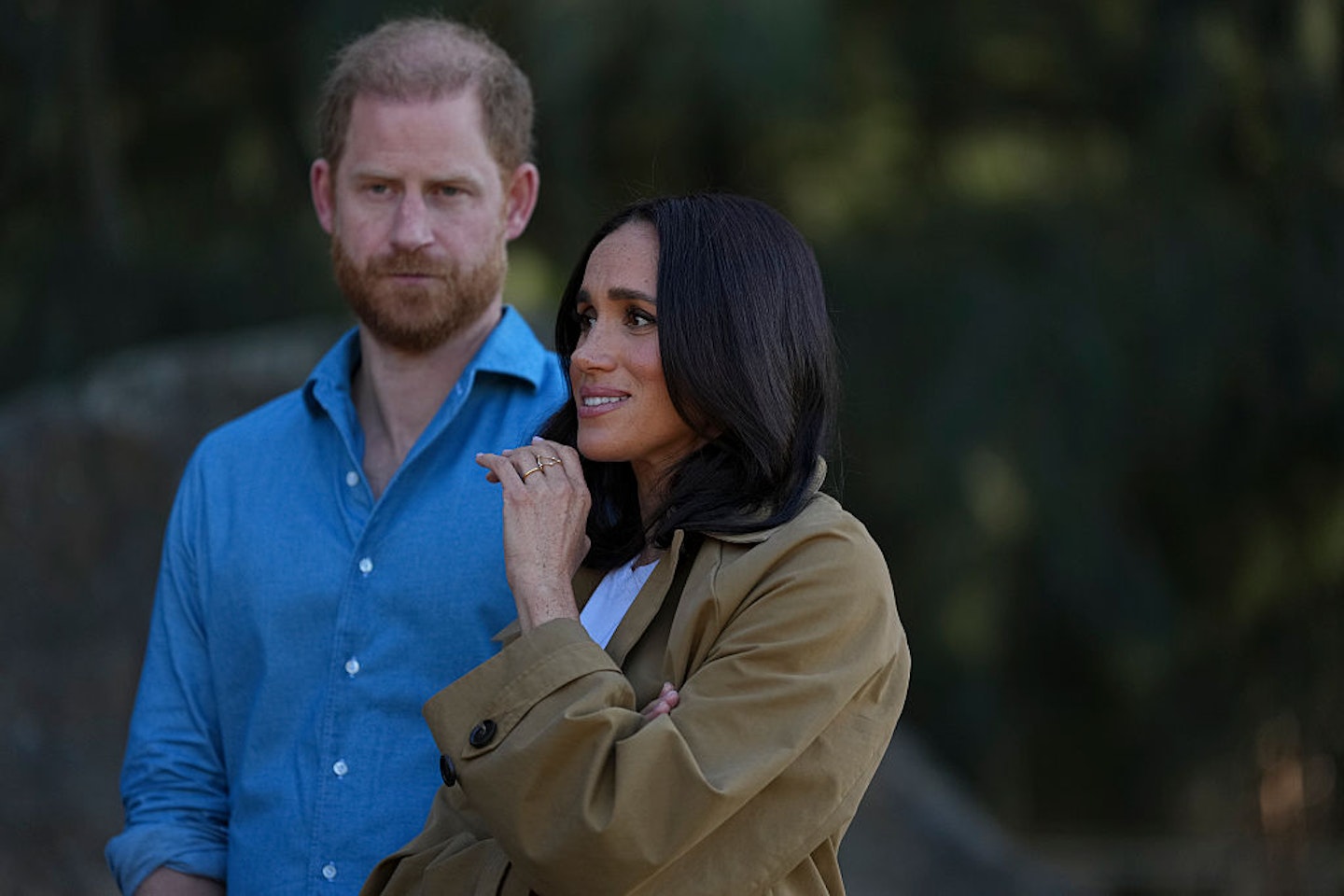 Prince Harry, Duke of Sussex and Meghan, Duchess of Sussex during a Scar Tree Walk in Melbourne, Australia.