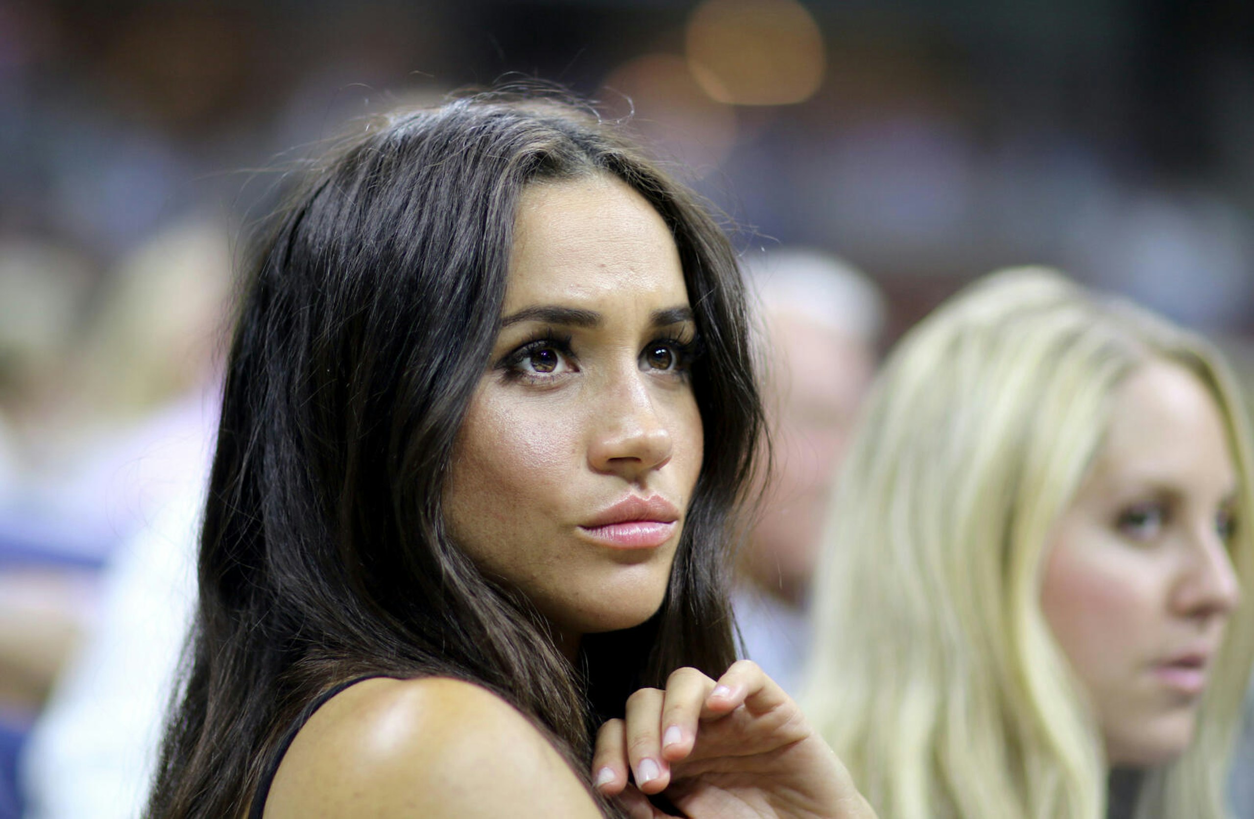 Meghan pouting