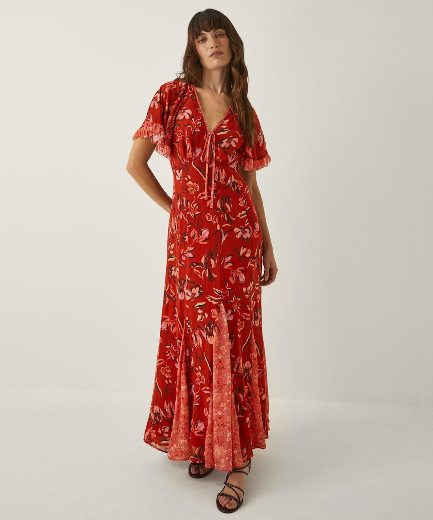 Monsoon, Tallie Floral Crepe Maxi Dress