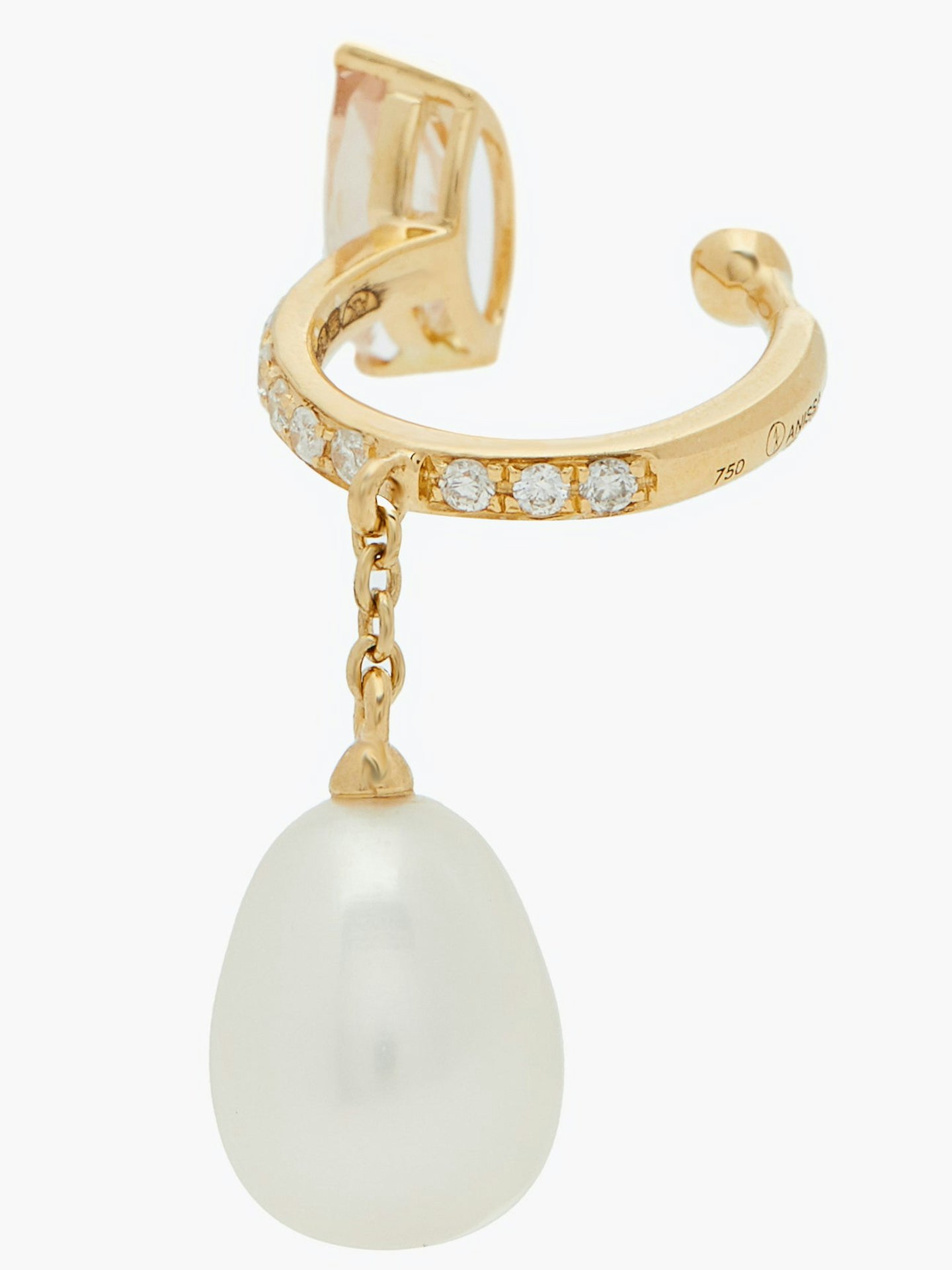 Anissa Kermiche pearl drop ear cuff 