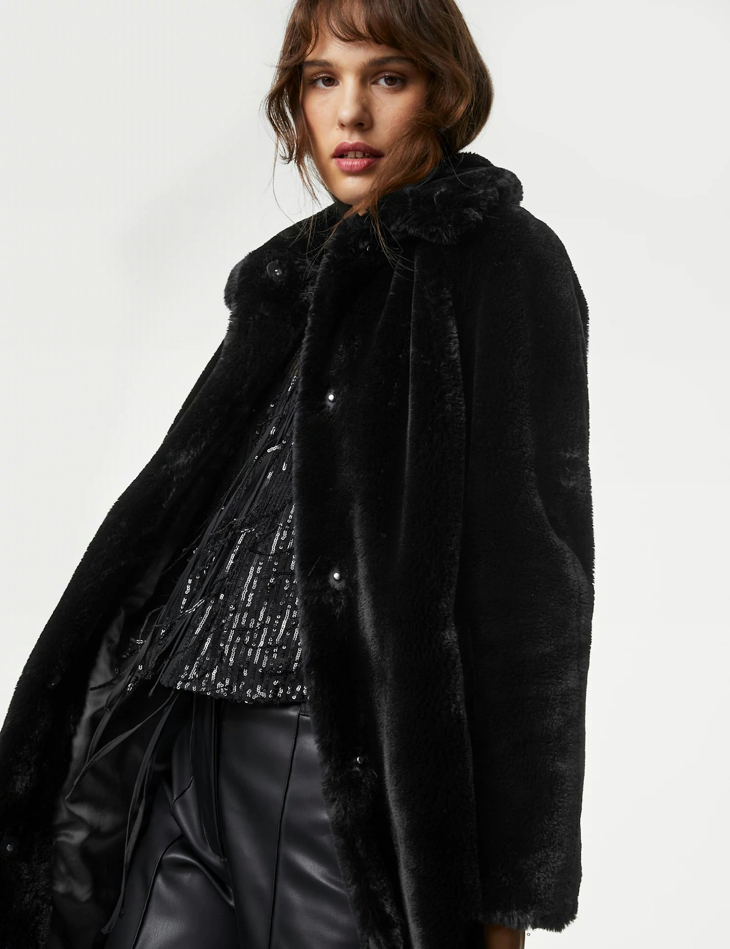 Marks and spencer faux fur jacket