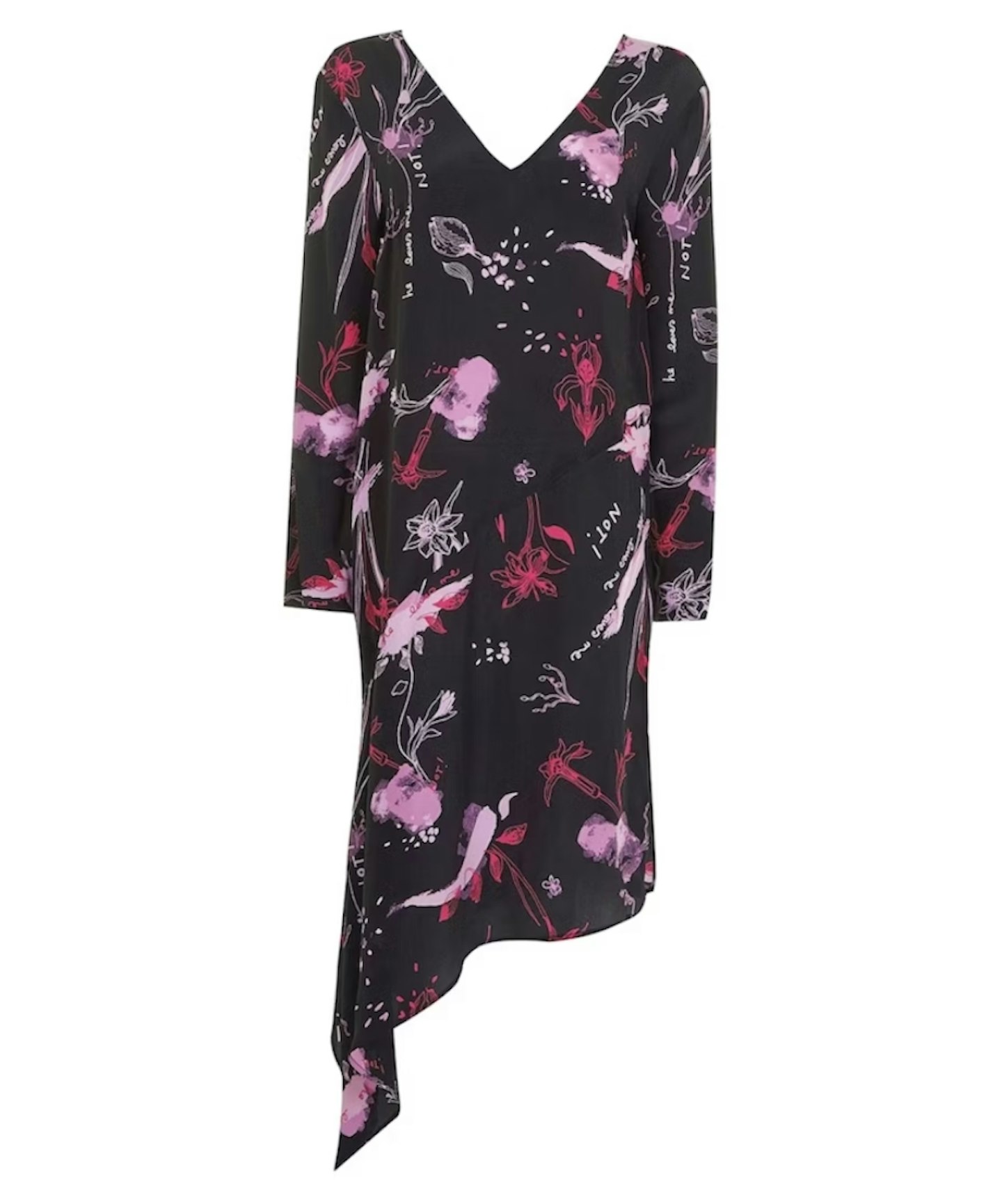 Topshop boutique long-sleeved floral dress
