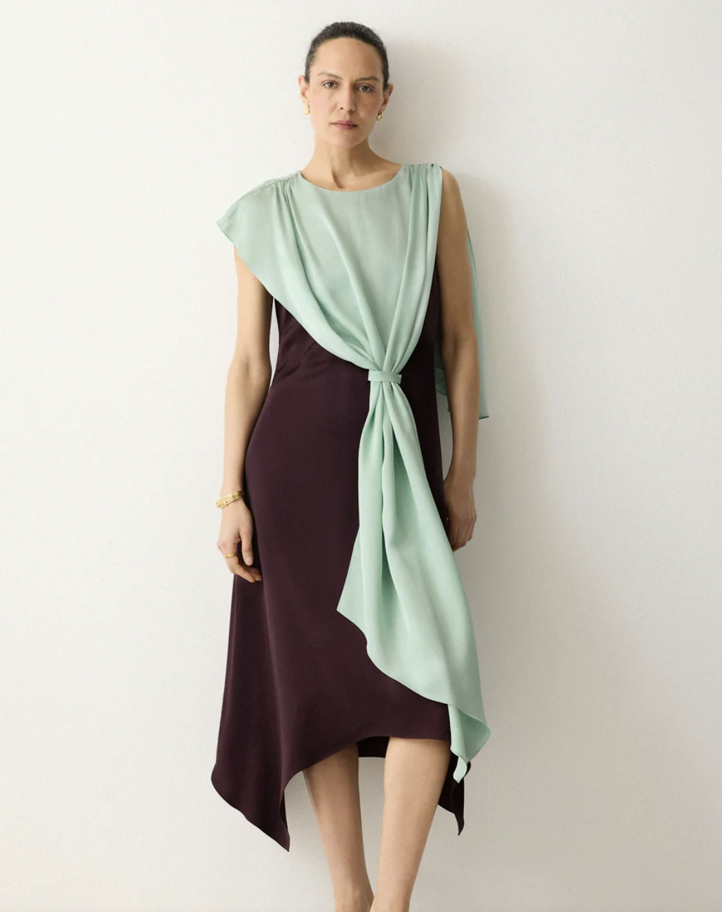 Jigsaw, Draped Tie Detail Dress