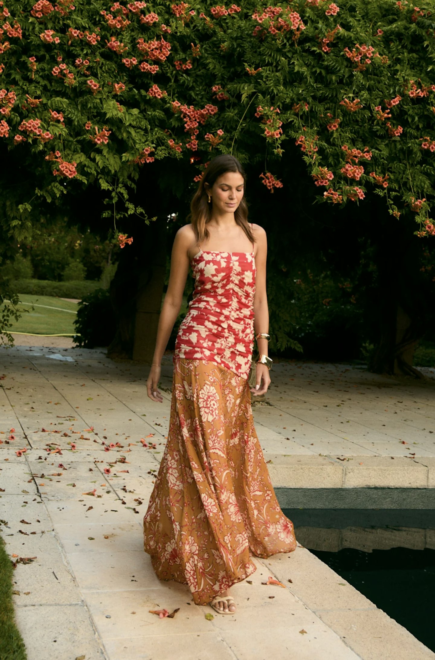 Sophie + Lucie, Jane Geranium Bicolour Dress