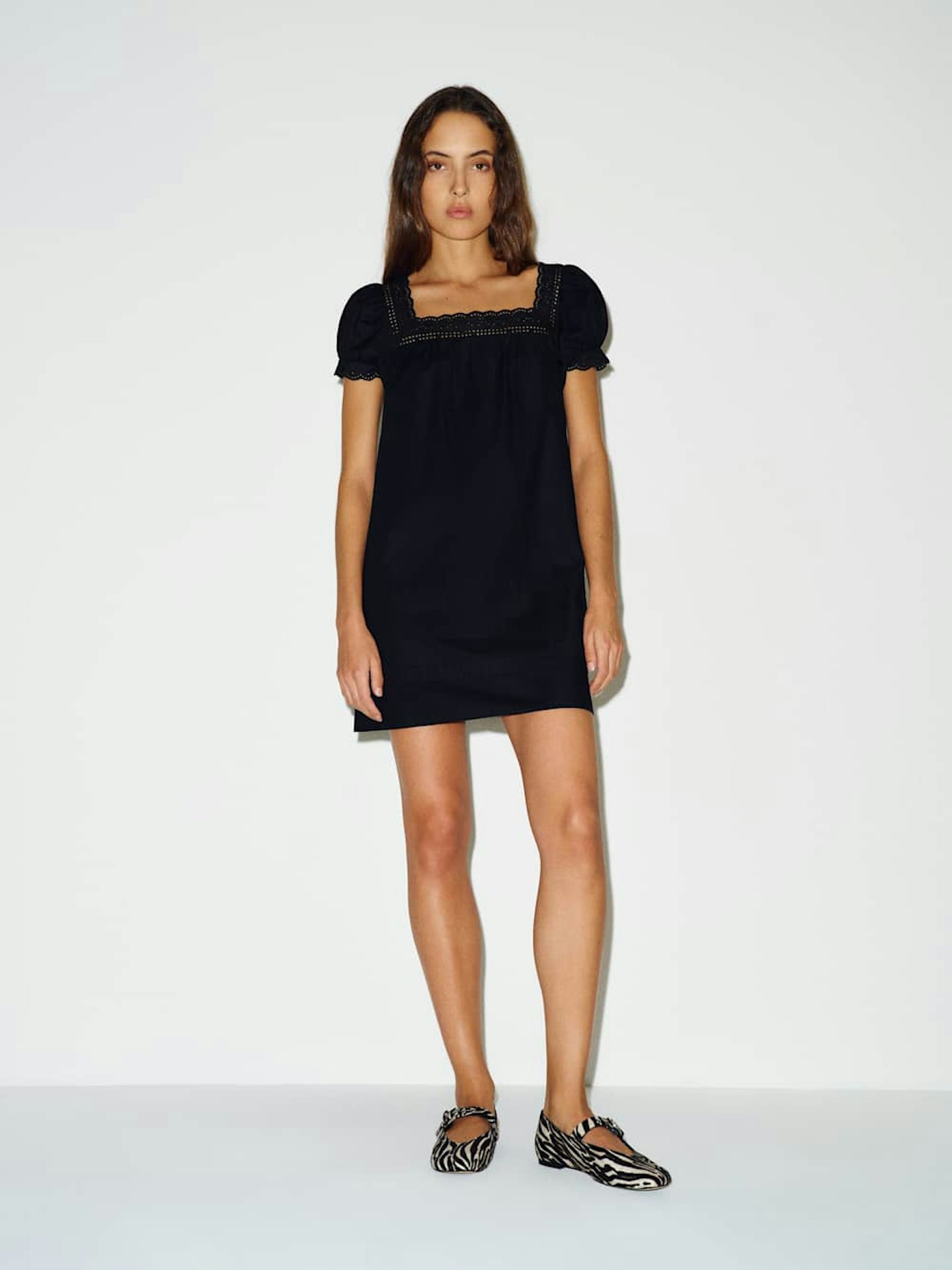Asos Design Short Black Babydoll Dress ASOS Design Dress Slip Babydoll Black Mini Women NEW