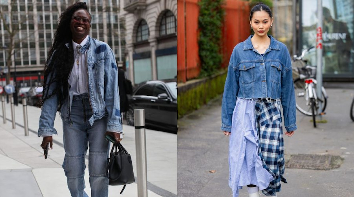 Denim jackets have been prominent at both London and Milan Fashion Weeks