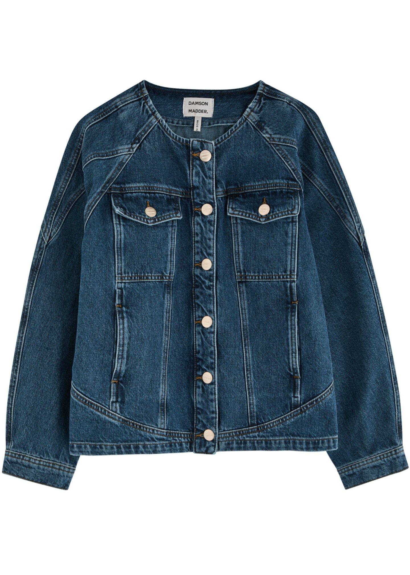 damson madder denim jacket 