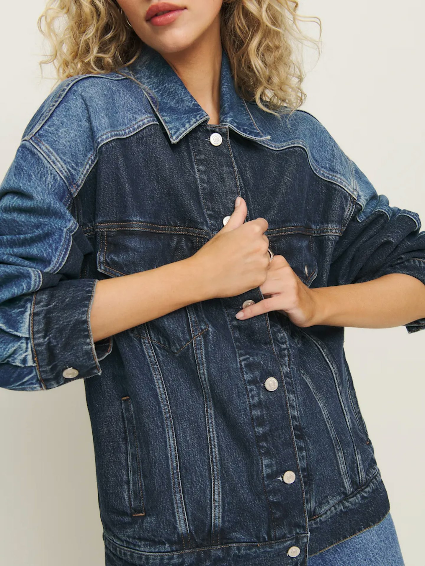 reformation denim jacket