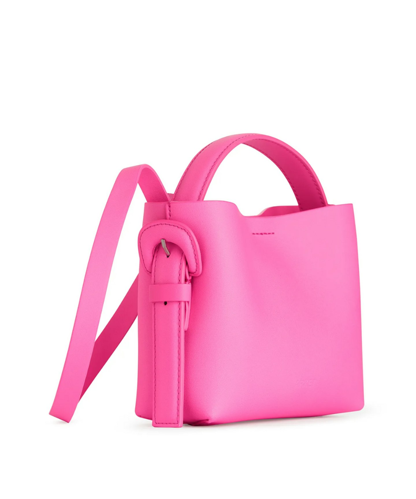Leather Mini Bag - Pink - ARKET  Mini bag, Bags, Small leather bag