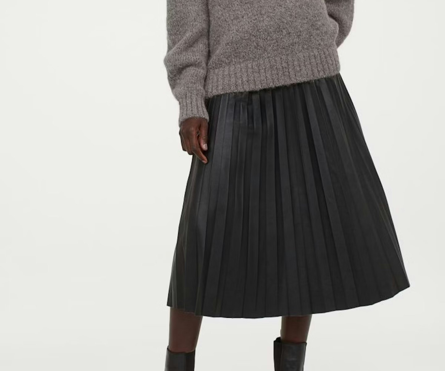 H&M Imitation Leather Skirt