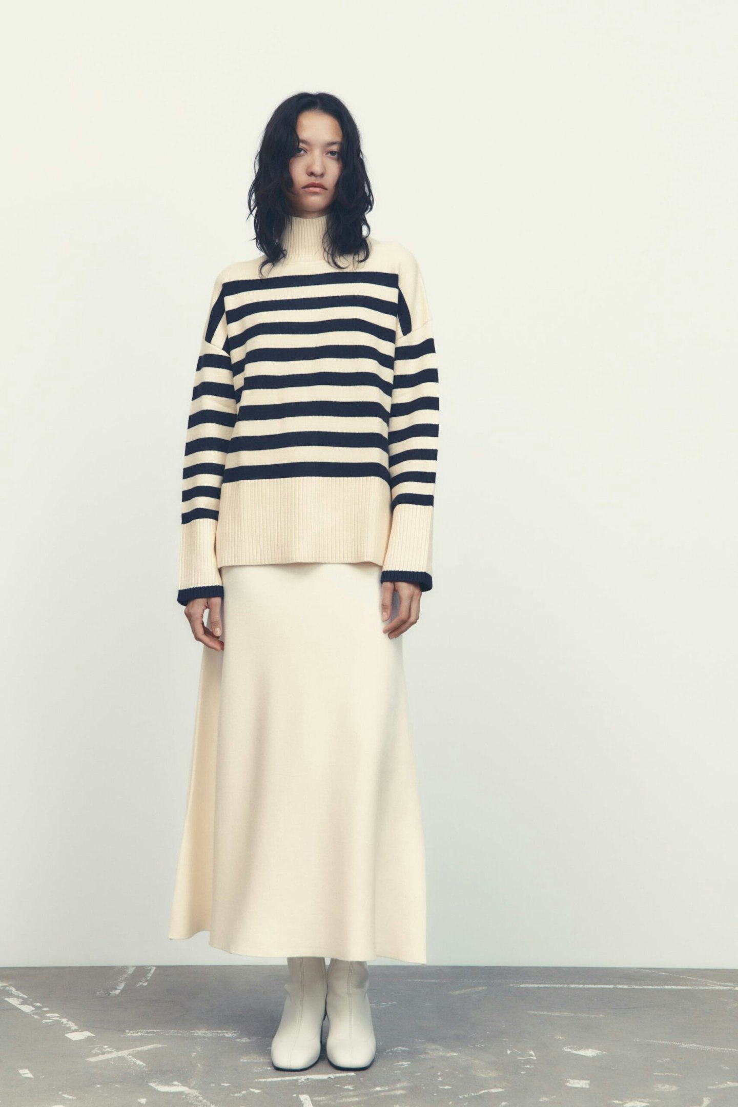 Zara, Striped Knit Sweater