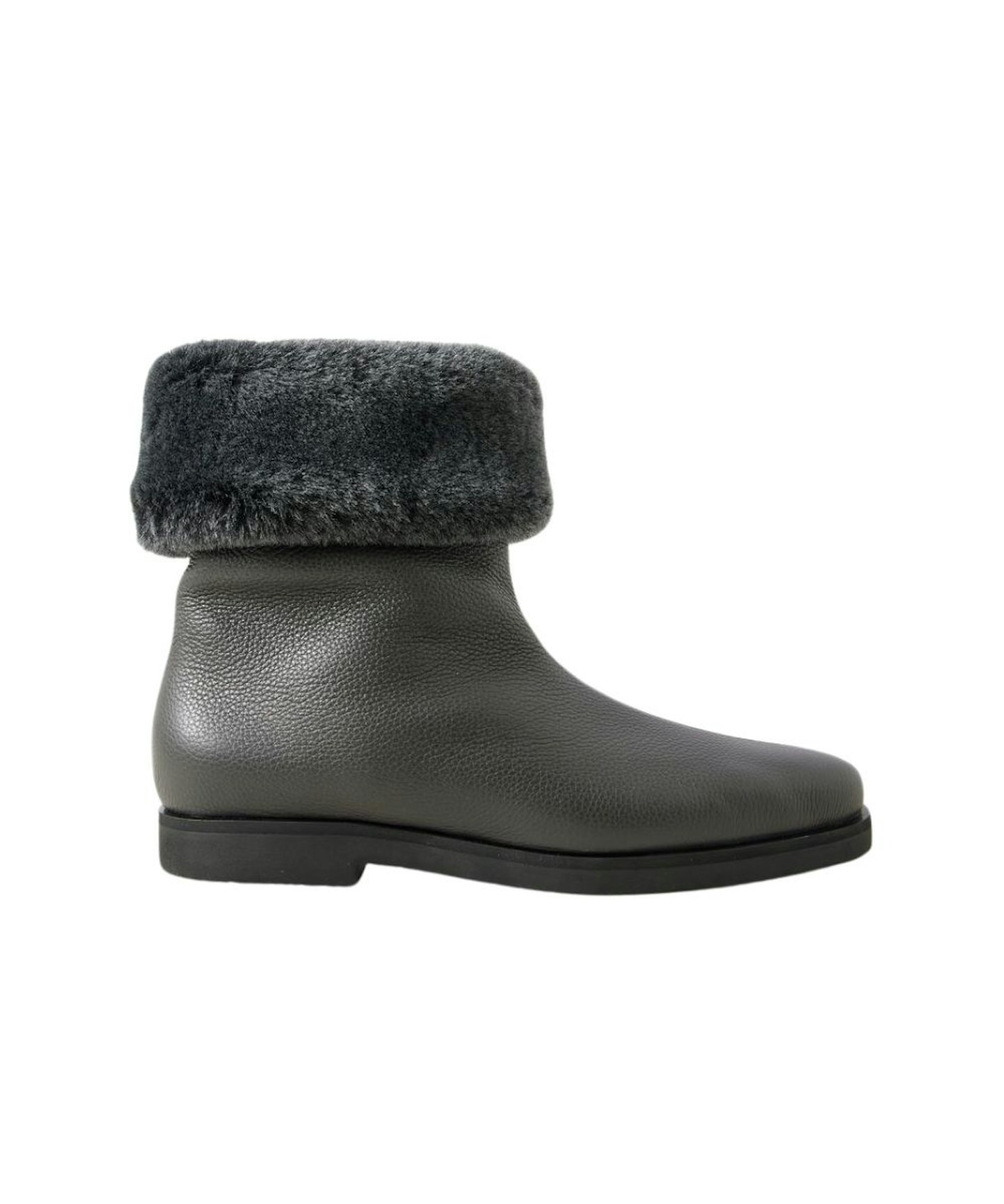 Toteme, Plush-Trimmed Leather Boots