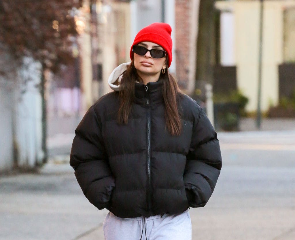 The Best Beanie Hats For Women 2024   Emily Ratajkowski Beanie Hats 1 