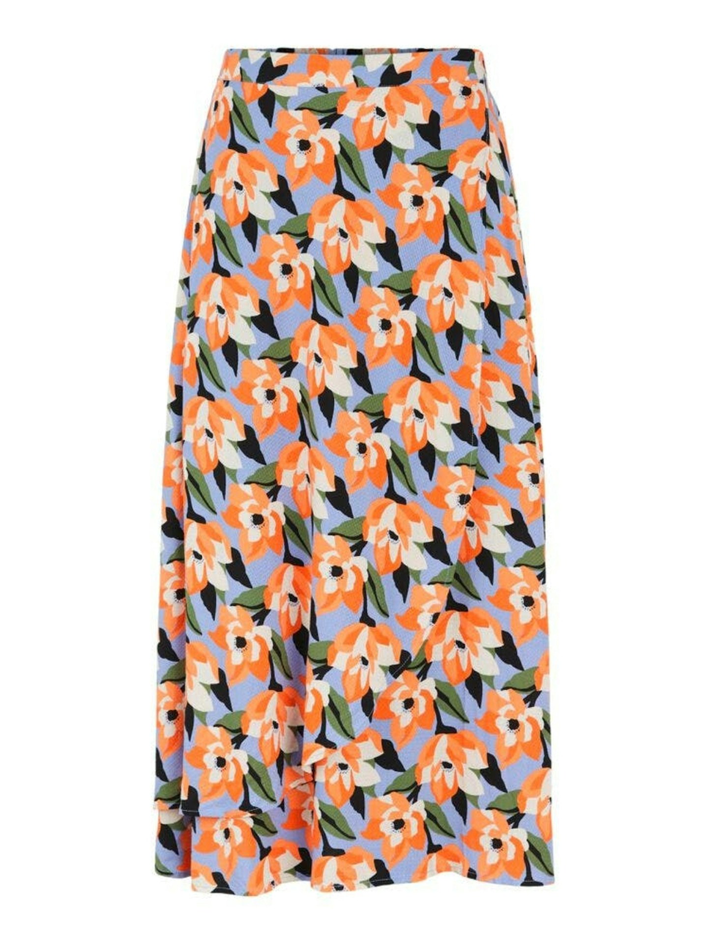 B The Lifestyle Shop, Cannes Cornflower Blue Midi Skirt