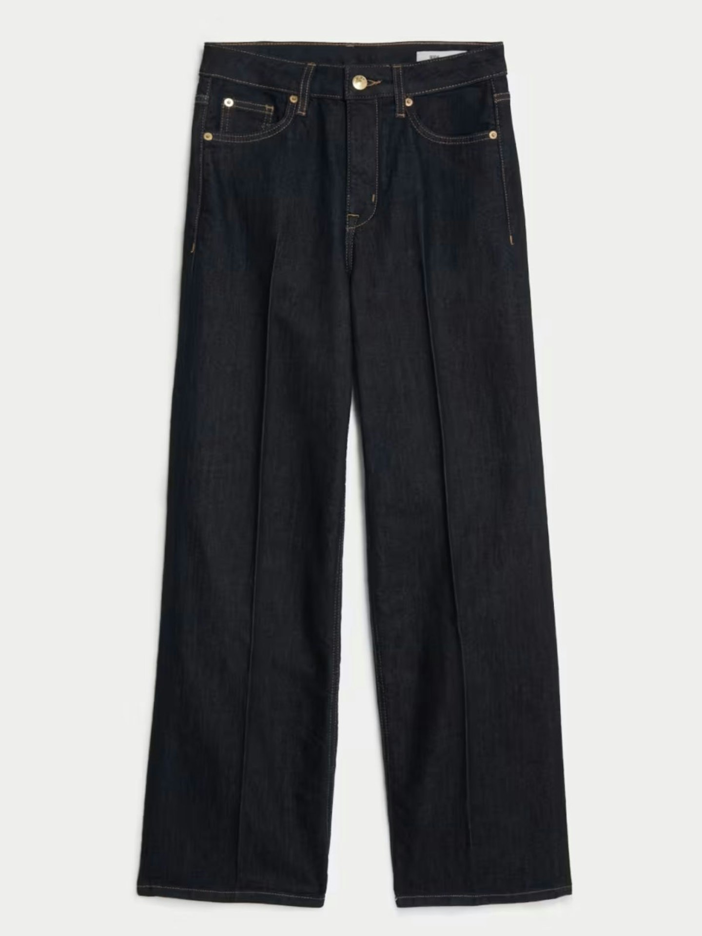 High Waisted Smart Wide Leg Jeans