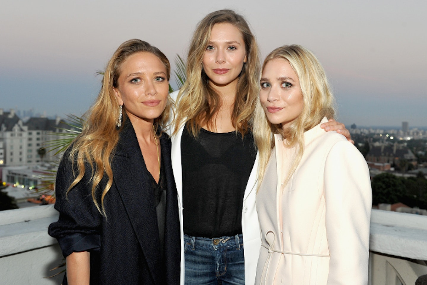 Elizabeth Olsen with sisters Mark-Kate and Ashley