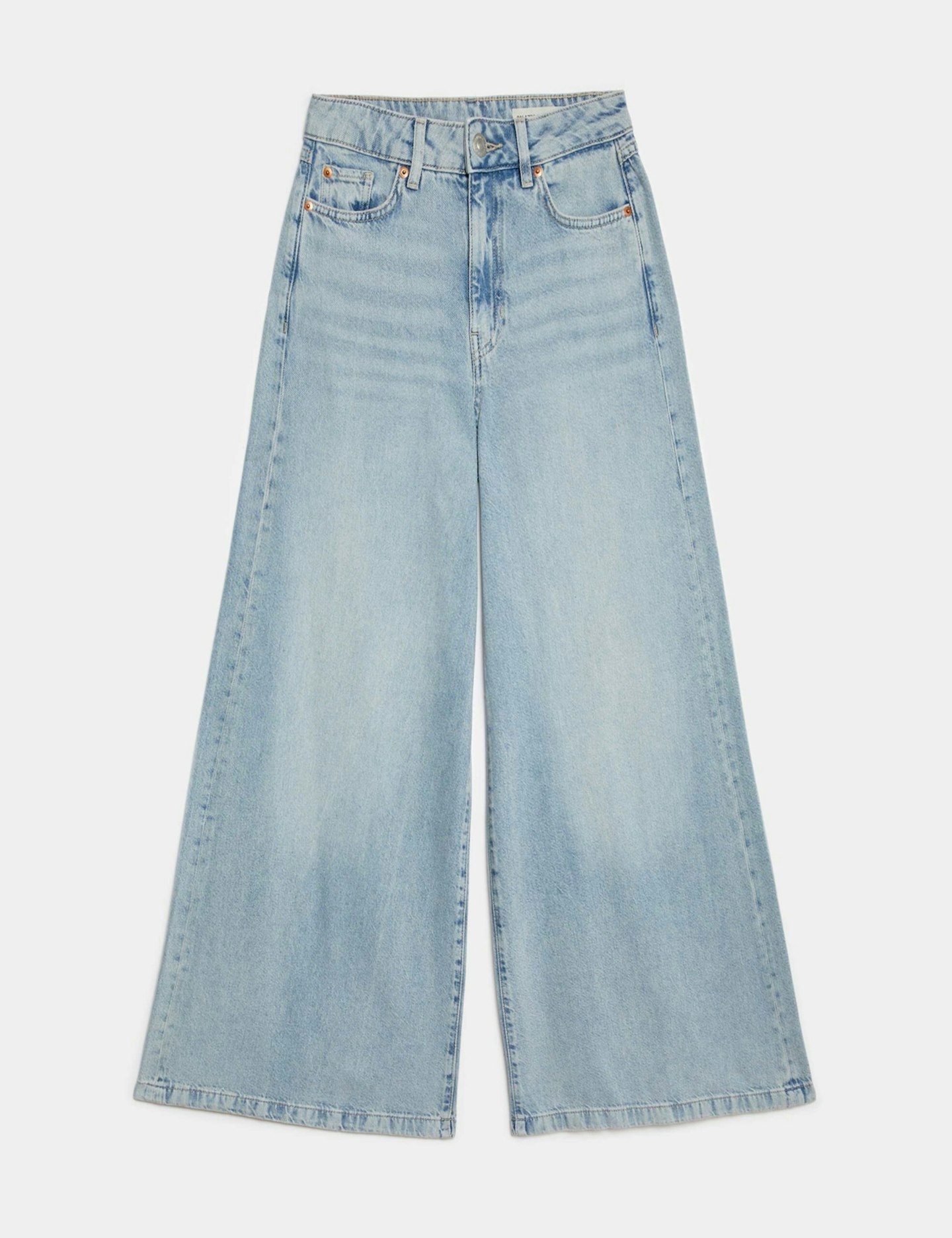 Lyocell Blend Wide Palazzo Leg Jeans