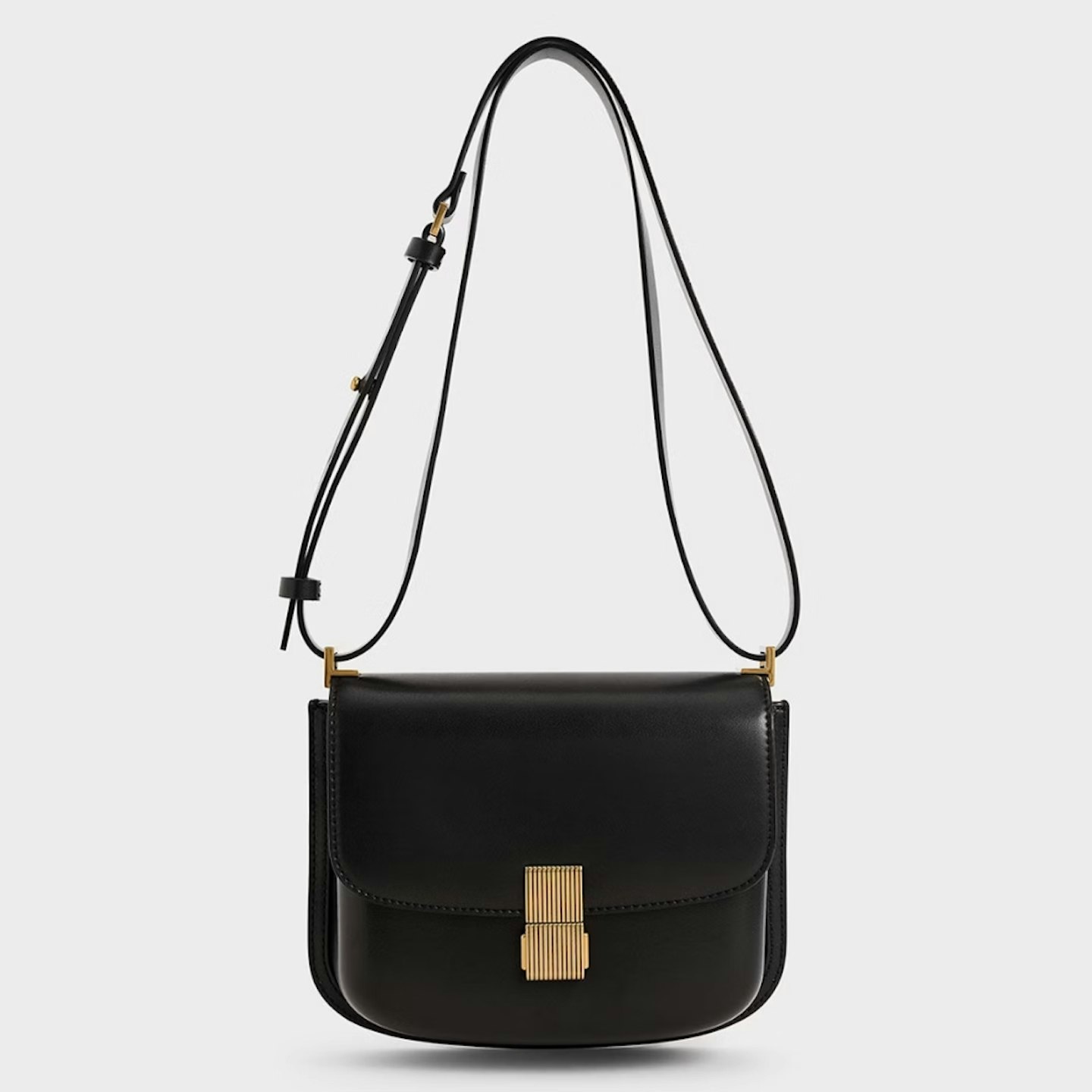 Charles & Keith, Metallic Push-Lock Shoulder Bag