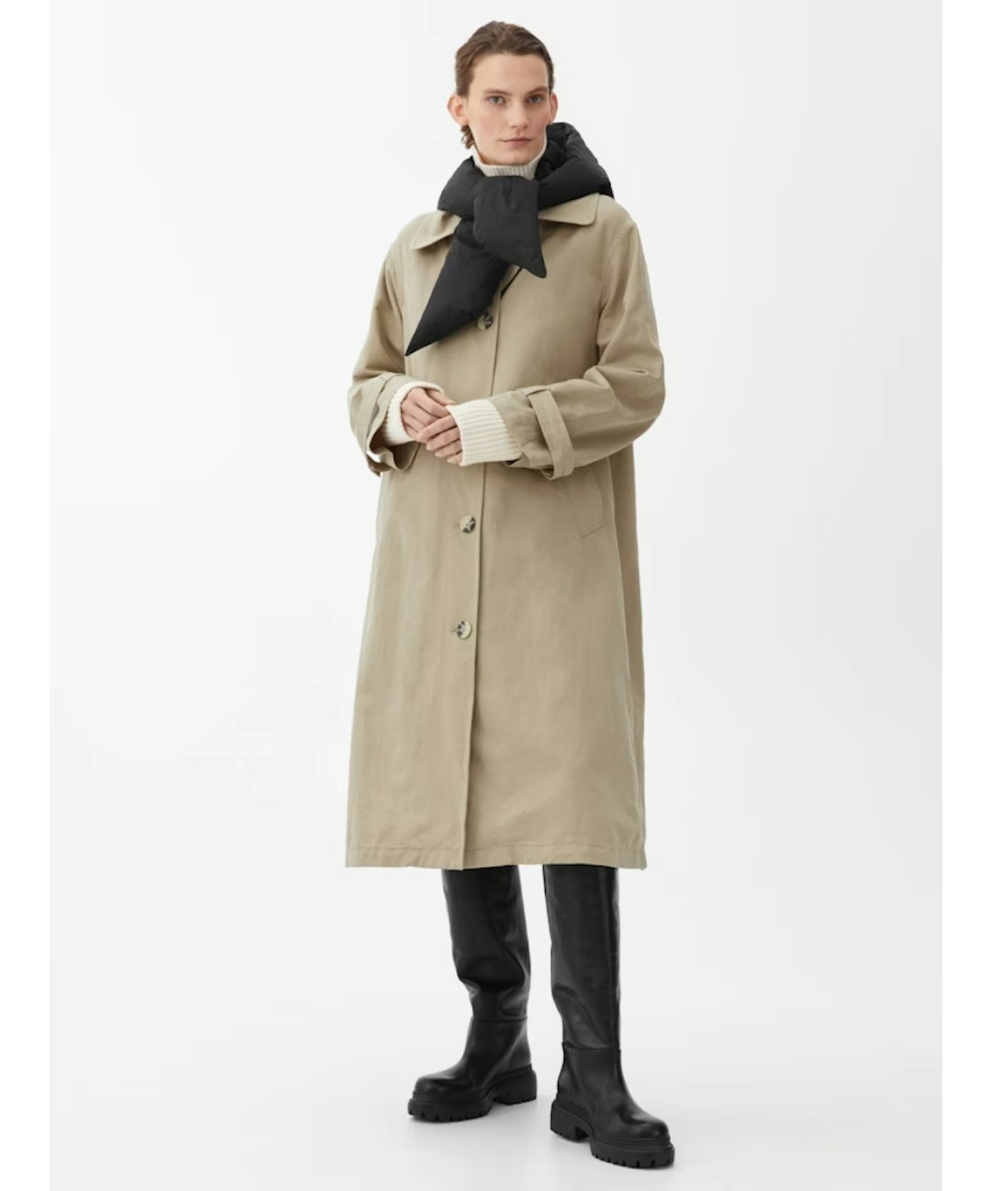 Arket, Oversized Linen-Blend Coat