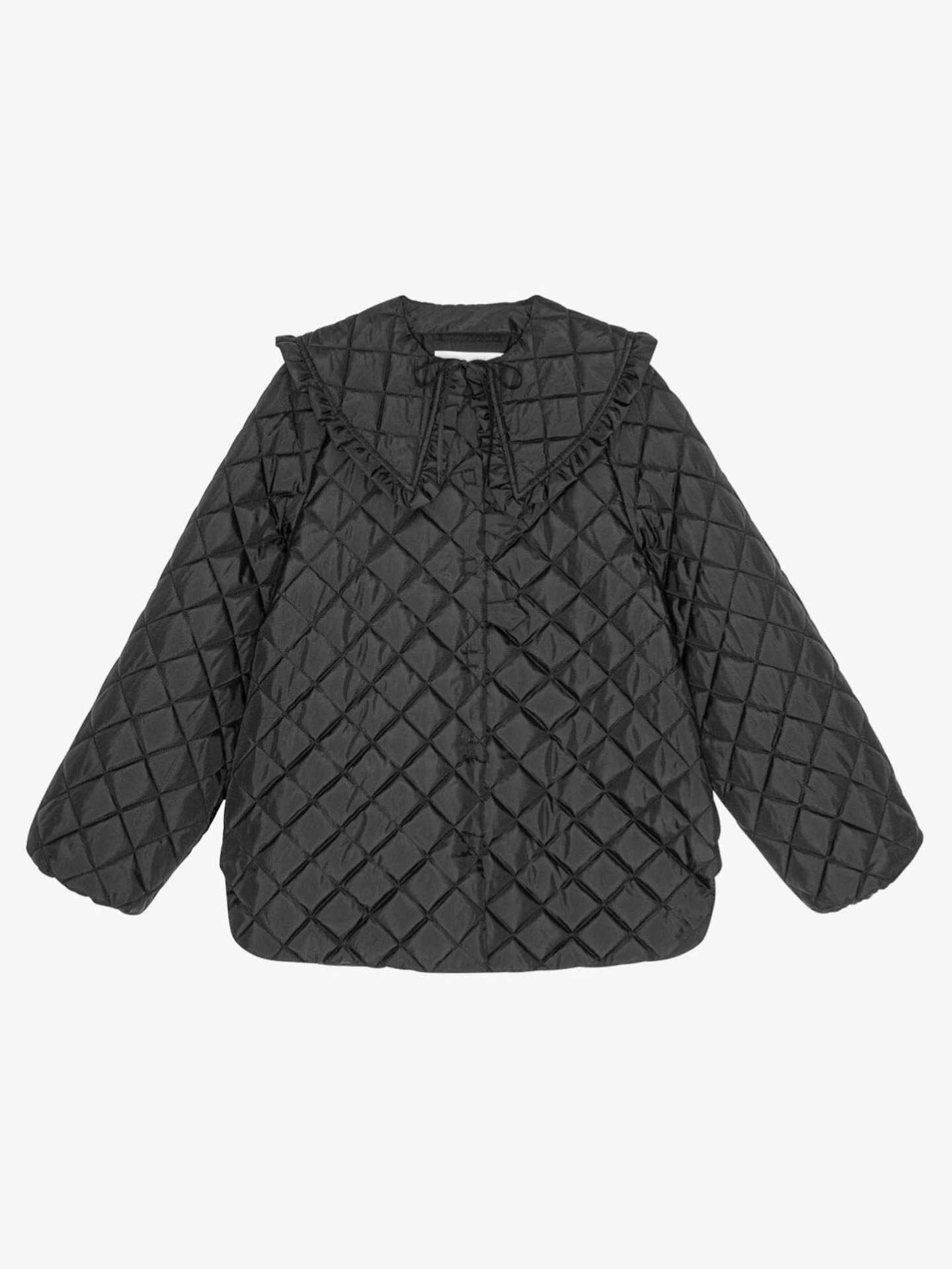 Ganni, Black Ripstop Quilt Jacket