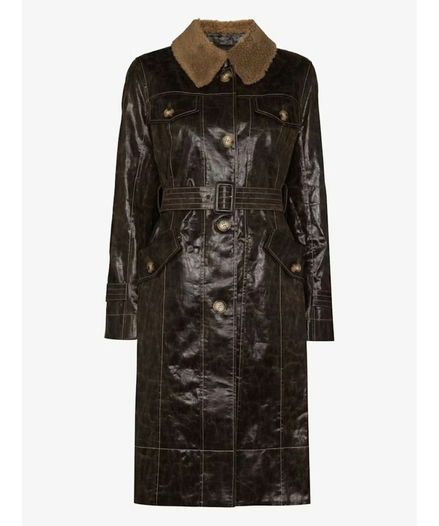 Rejina Pyo, Hana Faux-Leather Coat