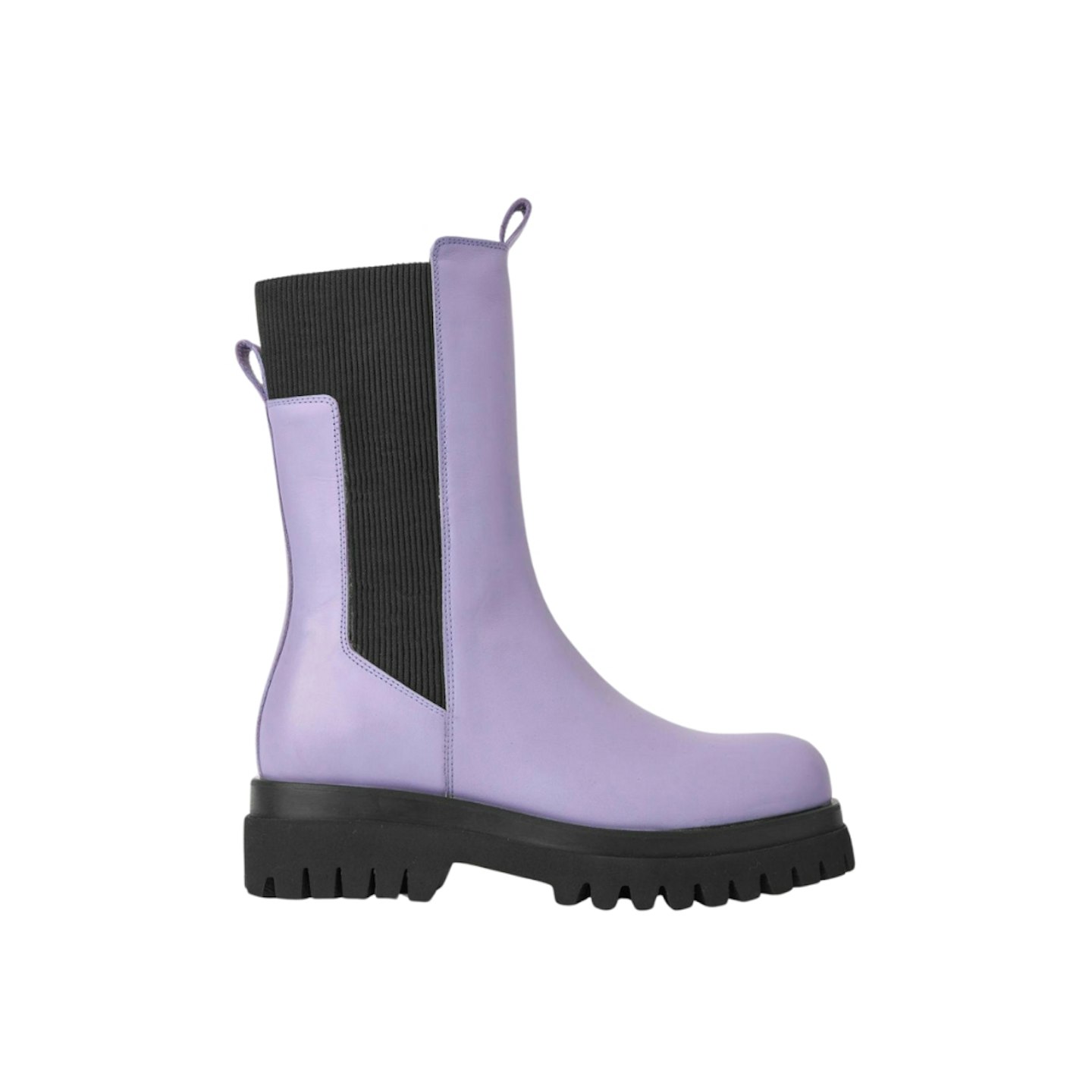 Chunky Leather Chelsea Boots