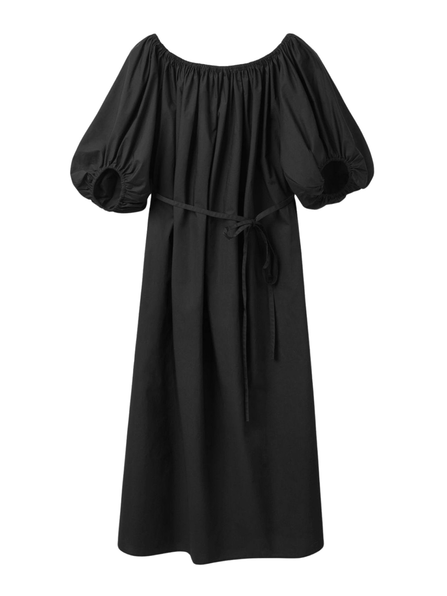 Puff-Sleeve Dress