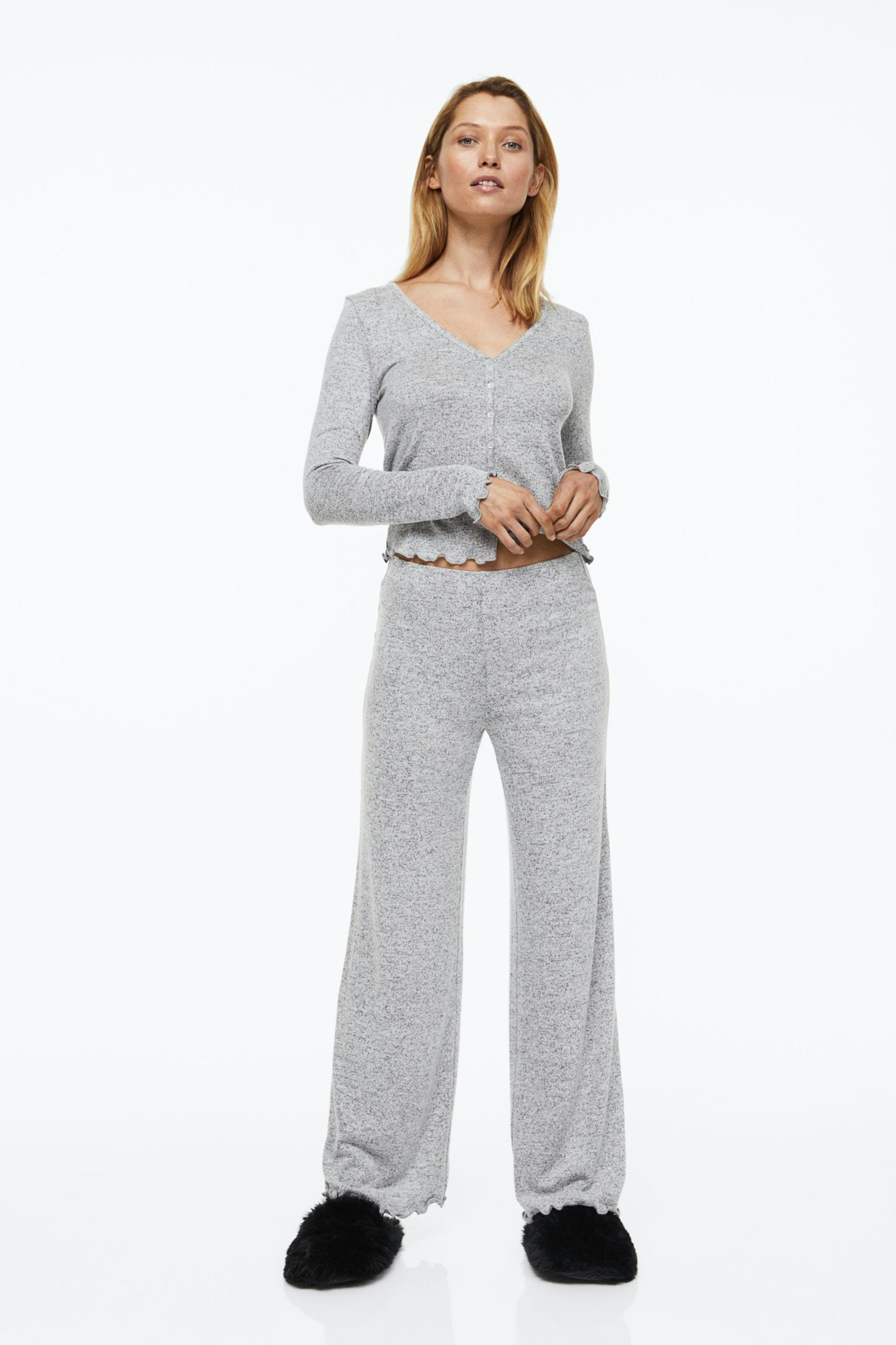 H&M, Pyjama Cardigan And Bottoms