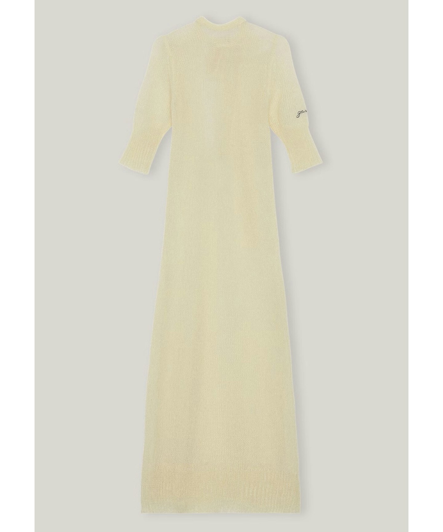 Open-Back Mohair Midi Dress