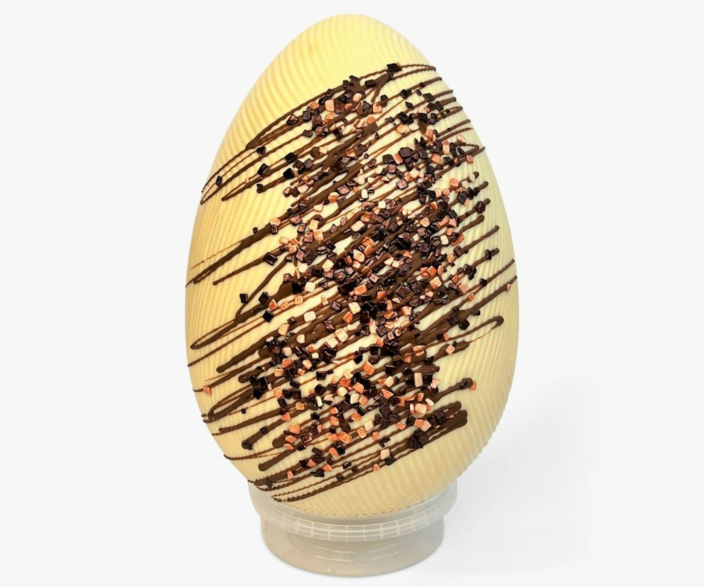 John Lewis, Stas Chocolatier White Chocolate Staright Drizzle Egg