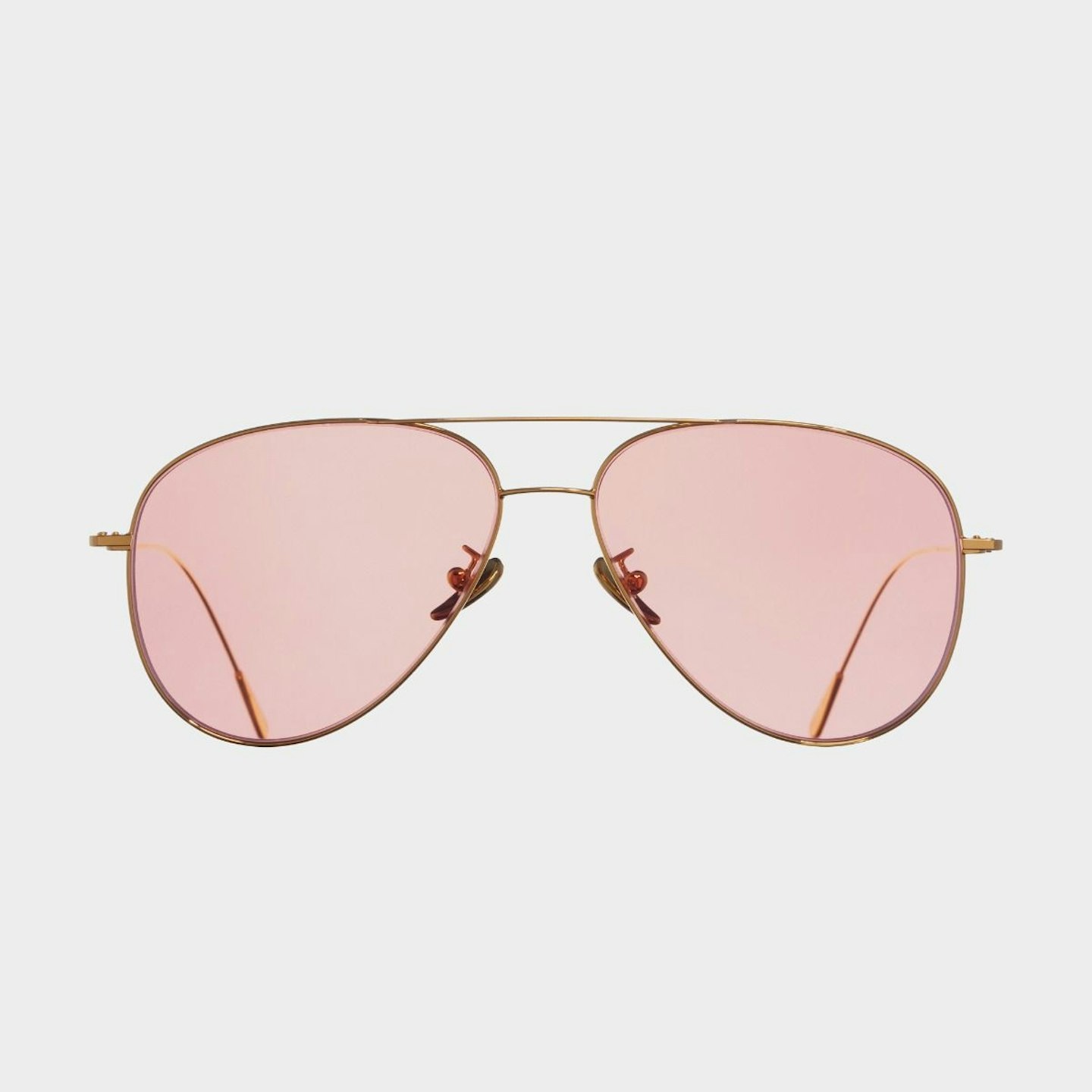 Cutler & Gross, 1266 Gold Plated Aviator Sunglasses