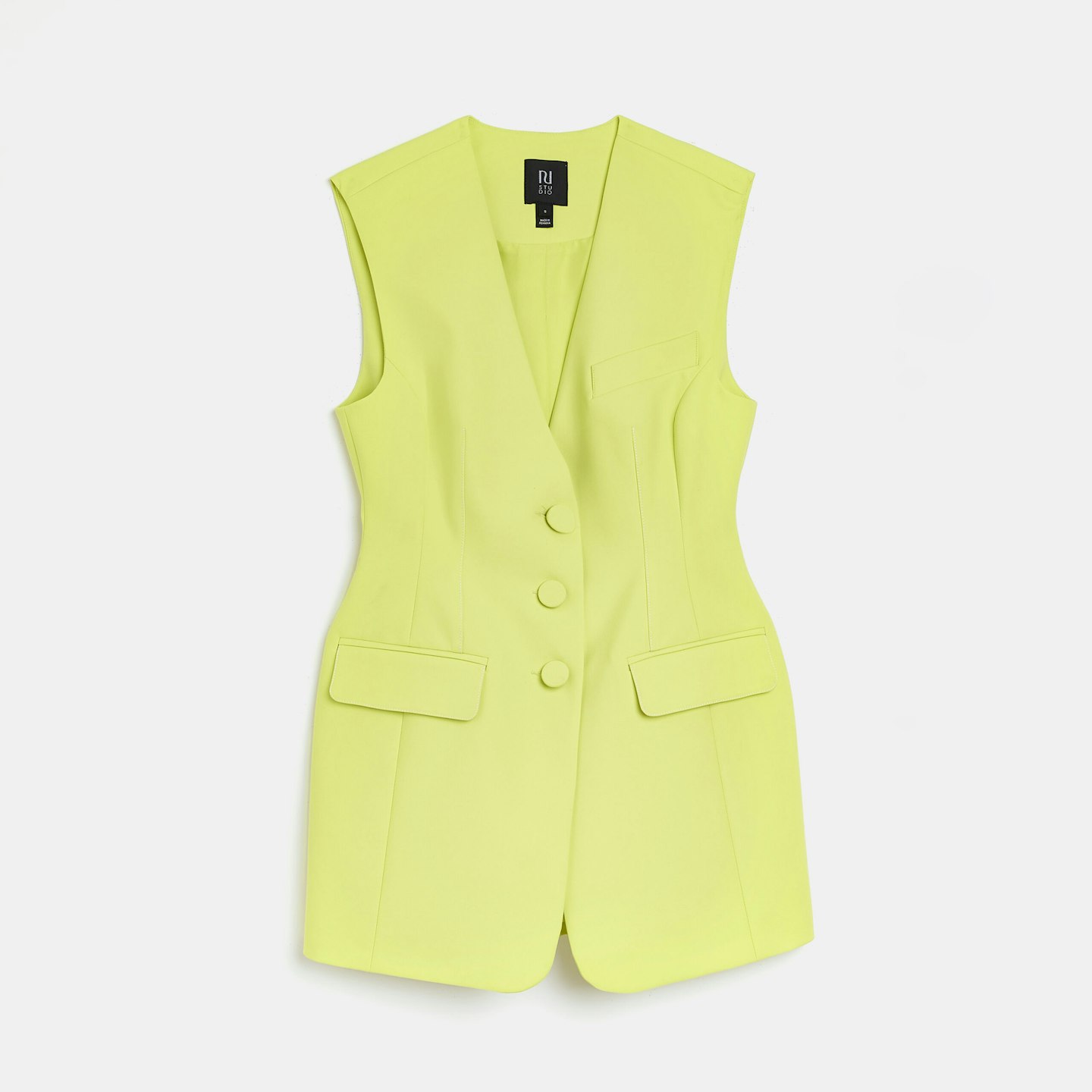 Longline Sleeveless Blazer, £70