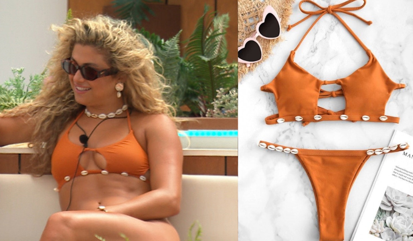 Antigoni's Orange Shell Bikini