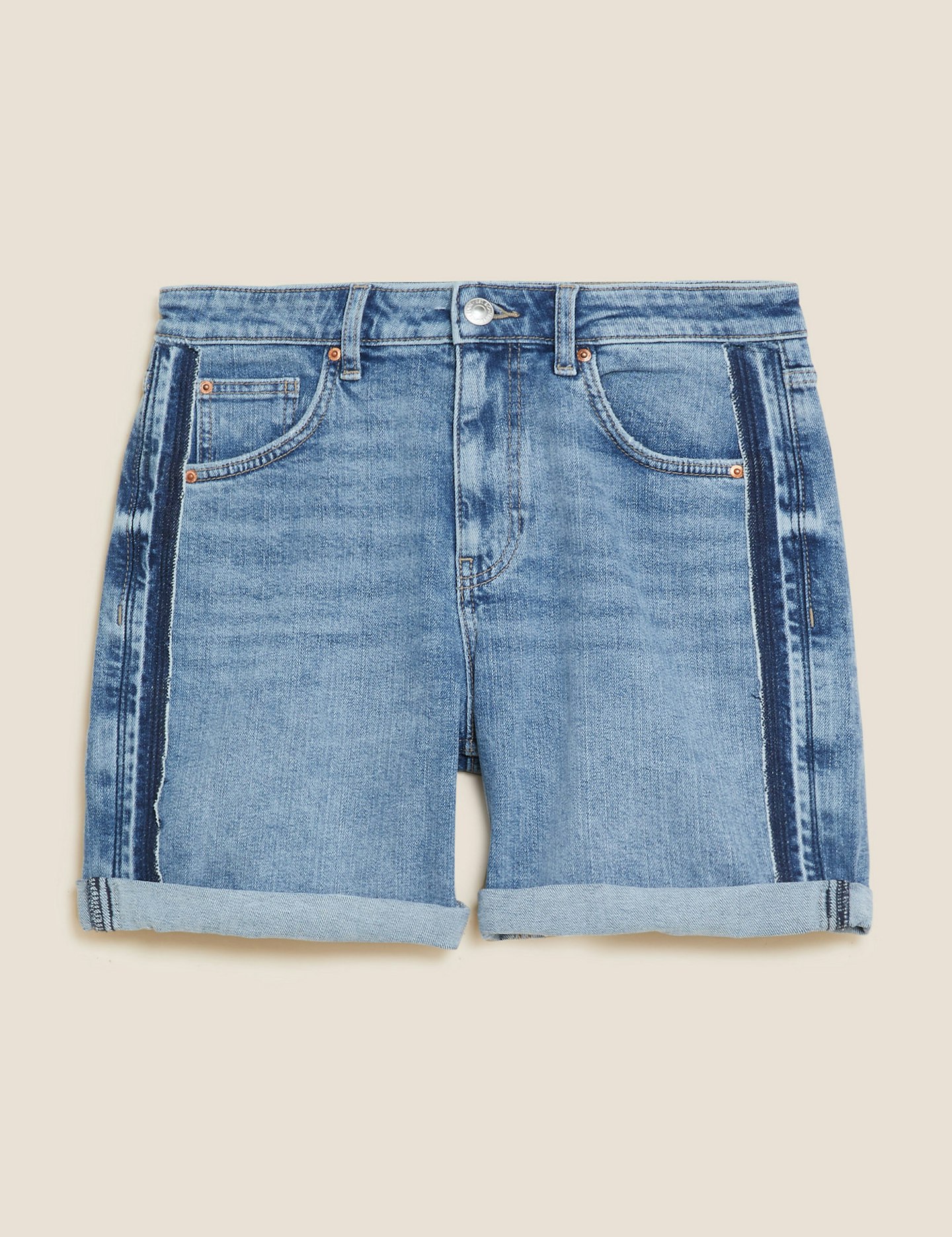 Holly Willoughby marks and Spencer summer edit Denim Boyfriend Shorts, £25
