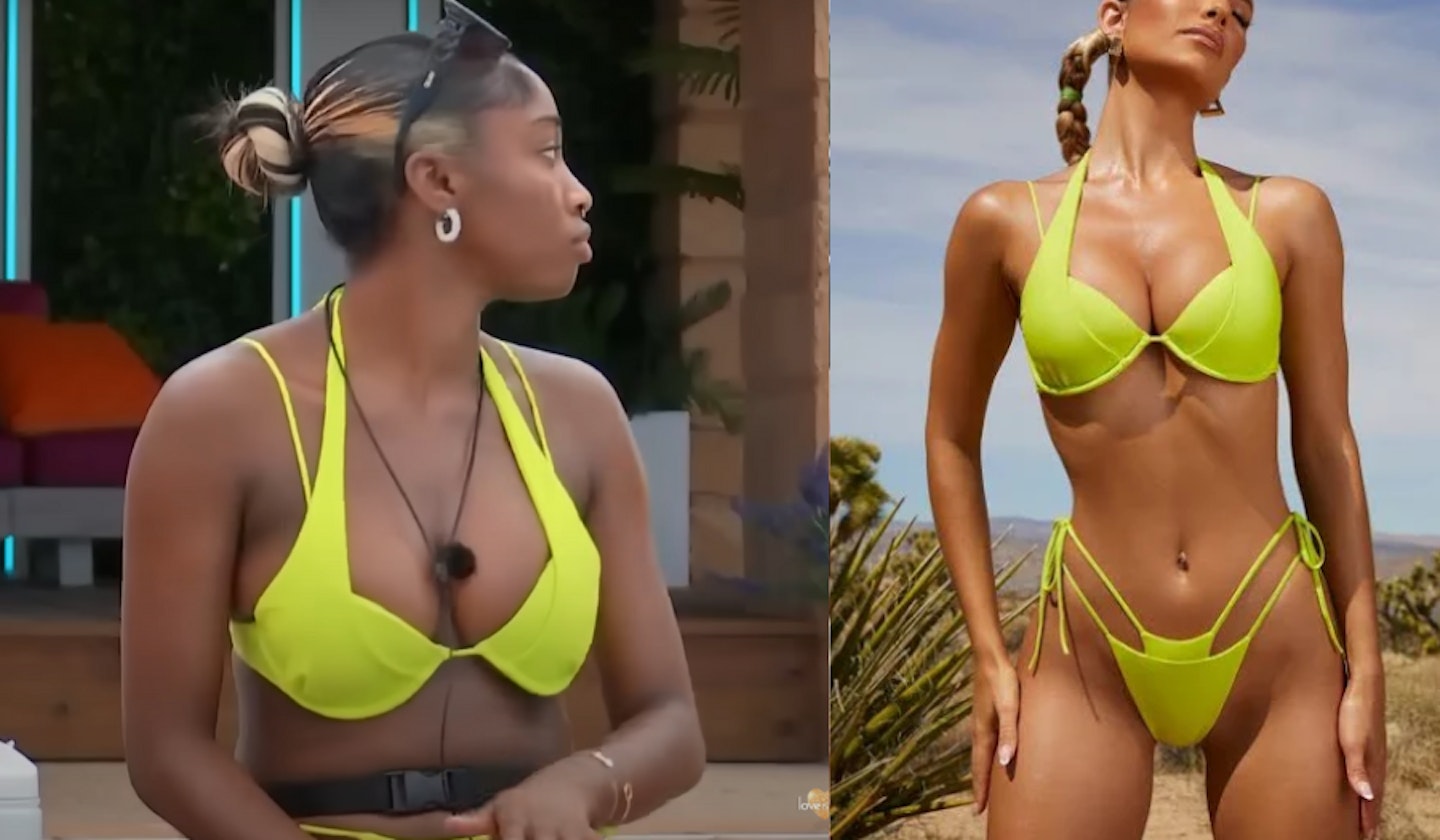 Indiyah's Neon Yellow Bikini