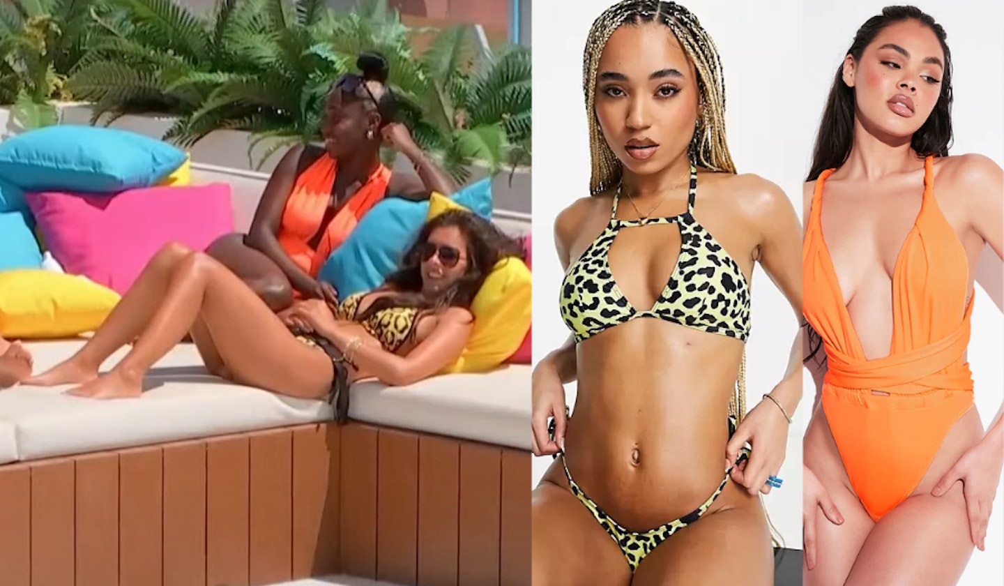 Indiyah's Orange Swimsuit and Gemma's Leopard Print Bikini