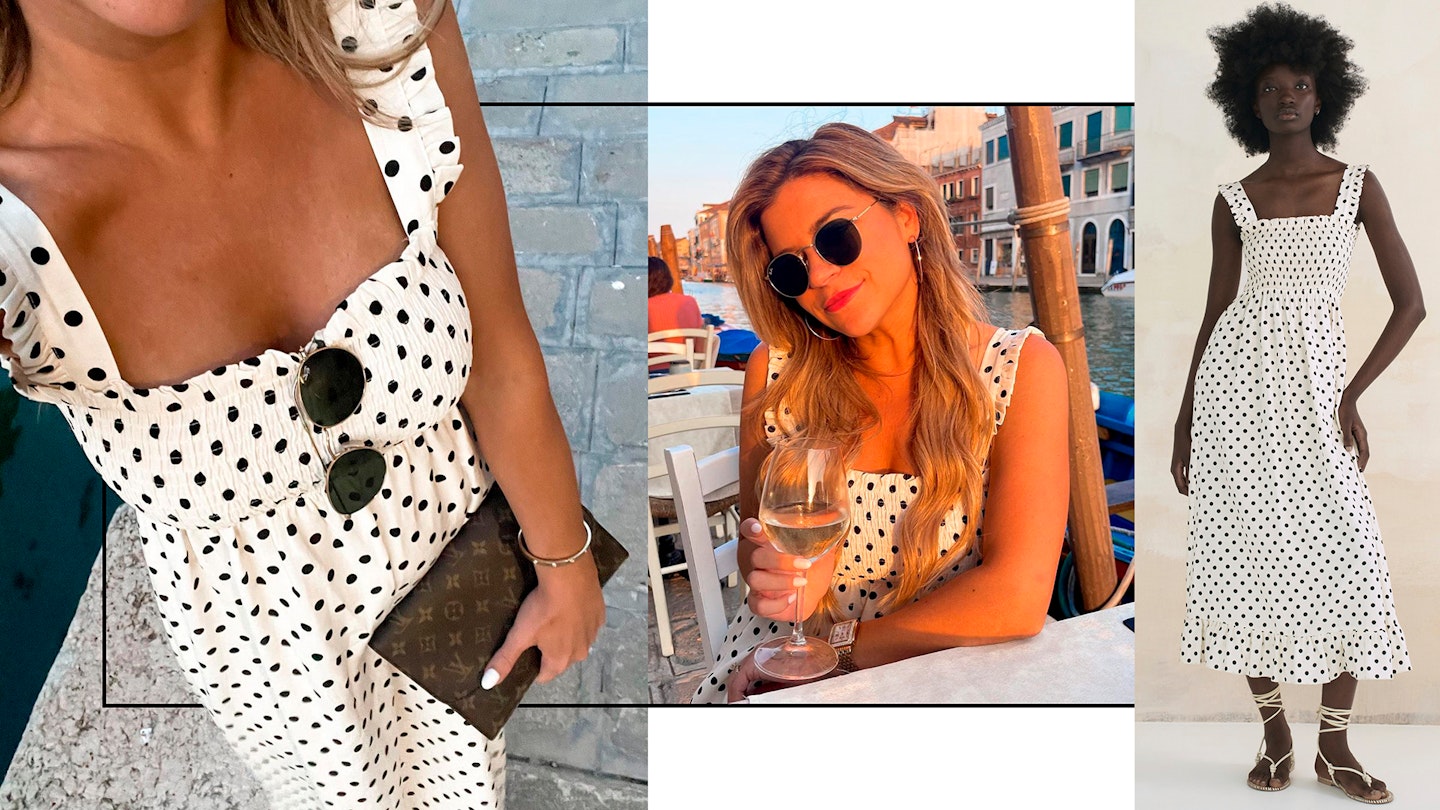 black and white polka dot dress zara Zara Dresses | Zara Ruffled Satin Effect Polka Dot Dress | Color: Black/ White