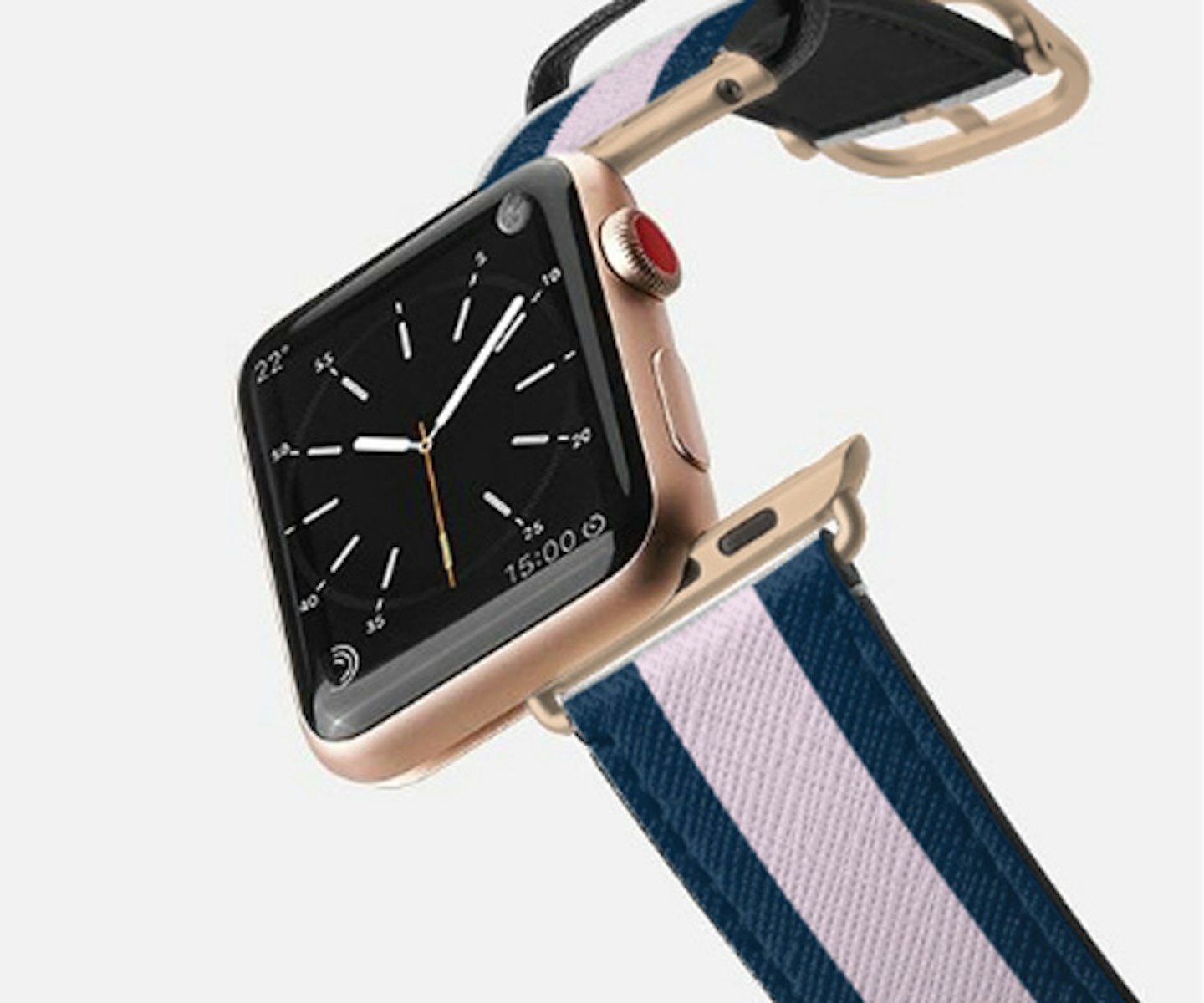 Saffiano Leather Initial Apple Watch Band