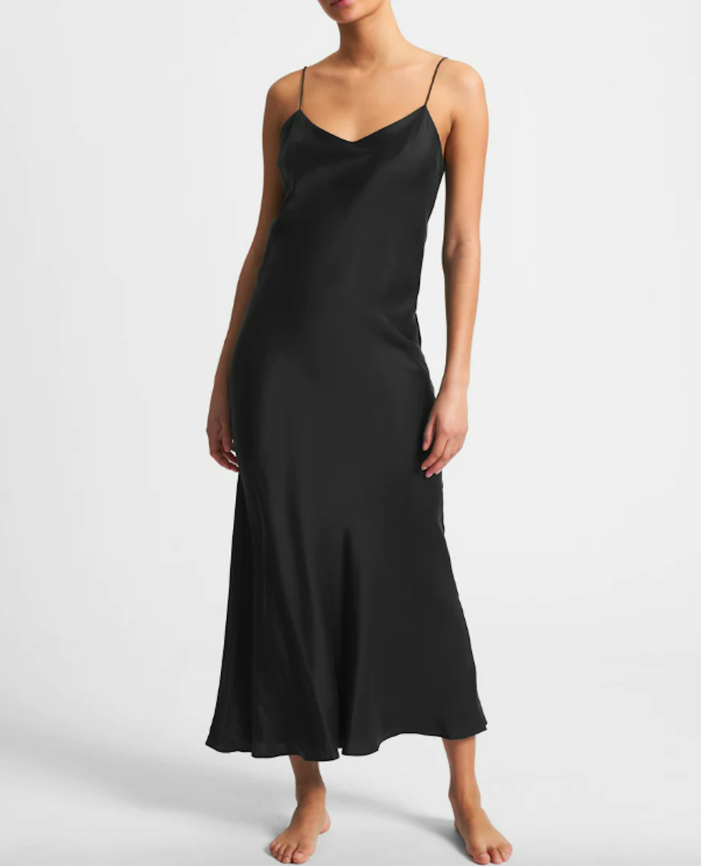 Acsceno, Lyon Black Silk Slip Dress, £295