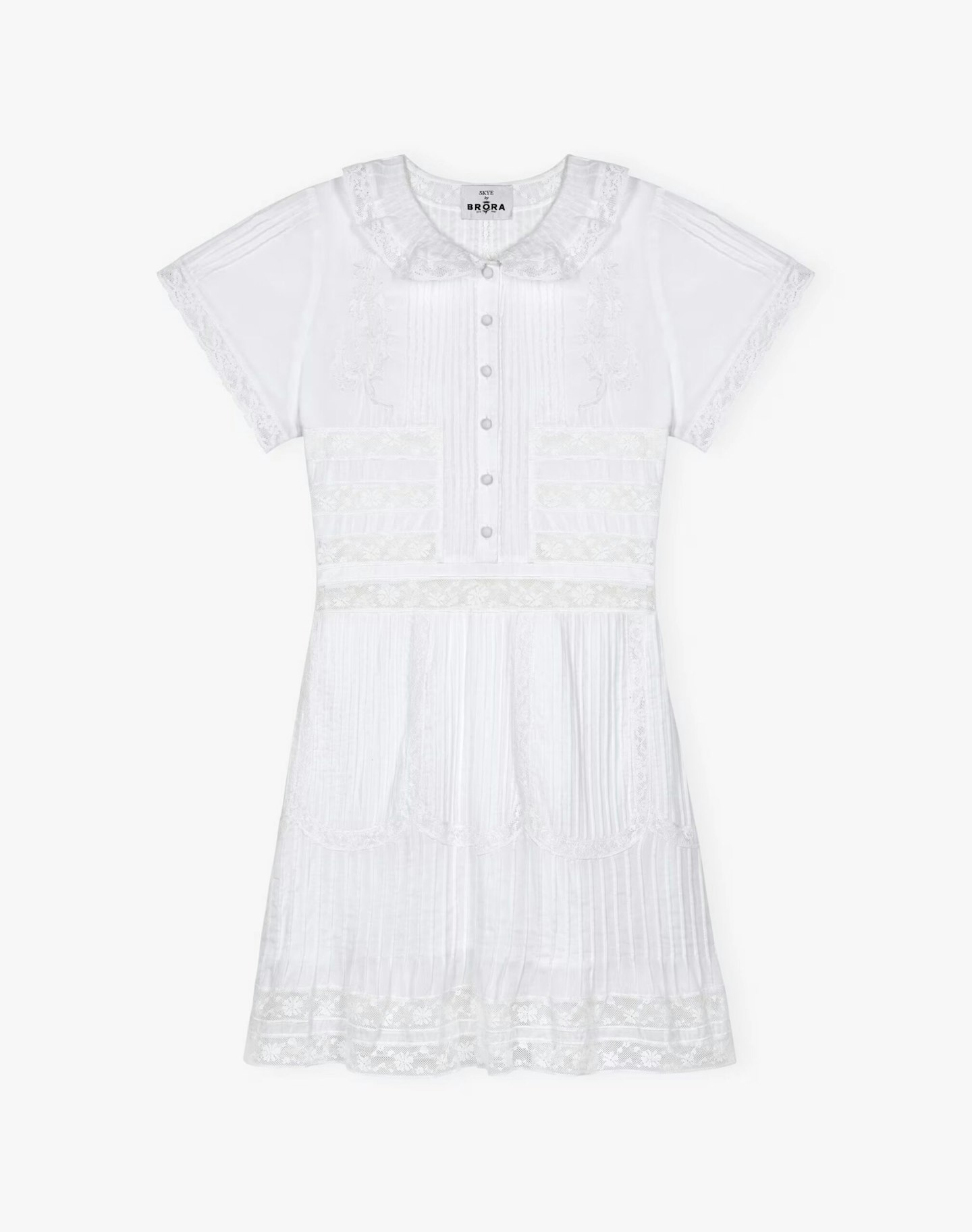 Brora Organic Cotton Lace Dress