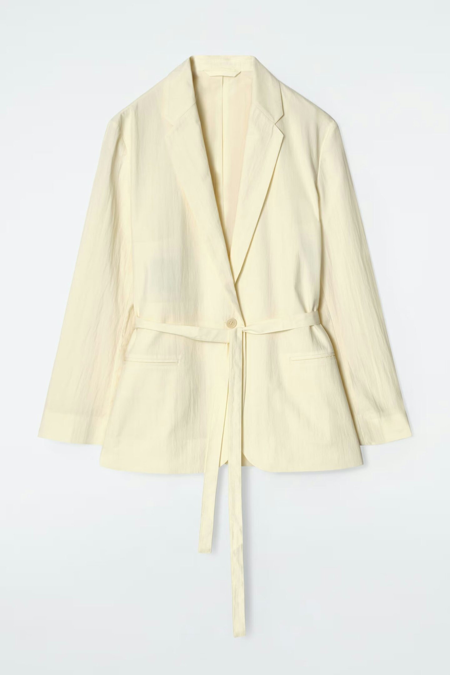 COS Tie-Waist Cotton Blazer
