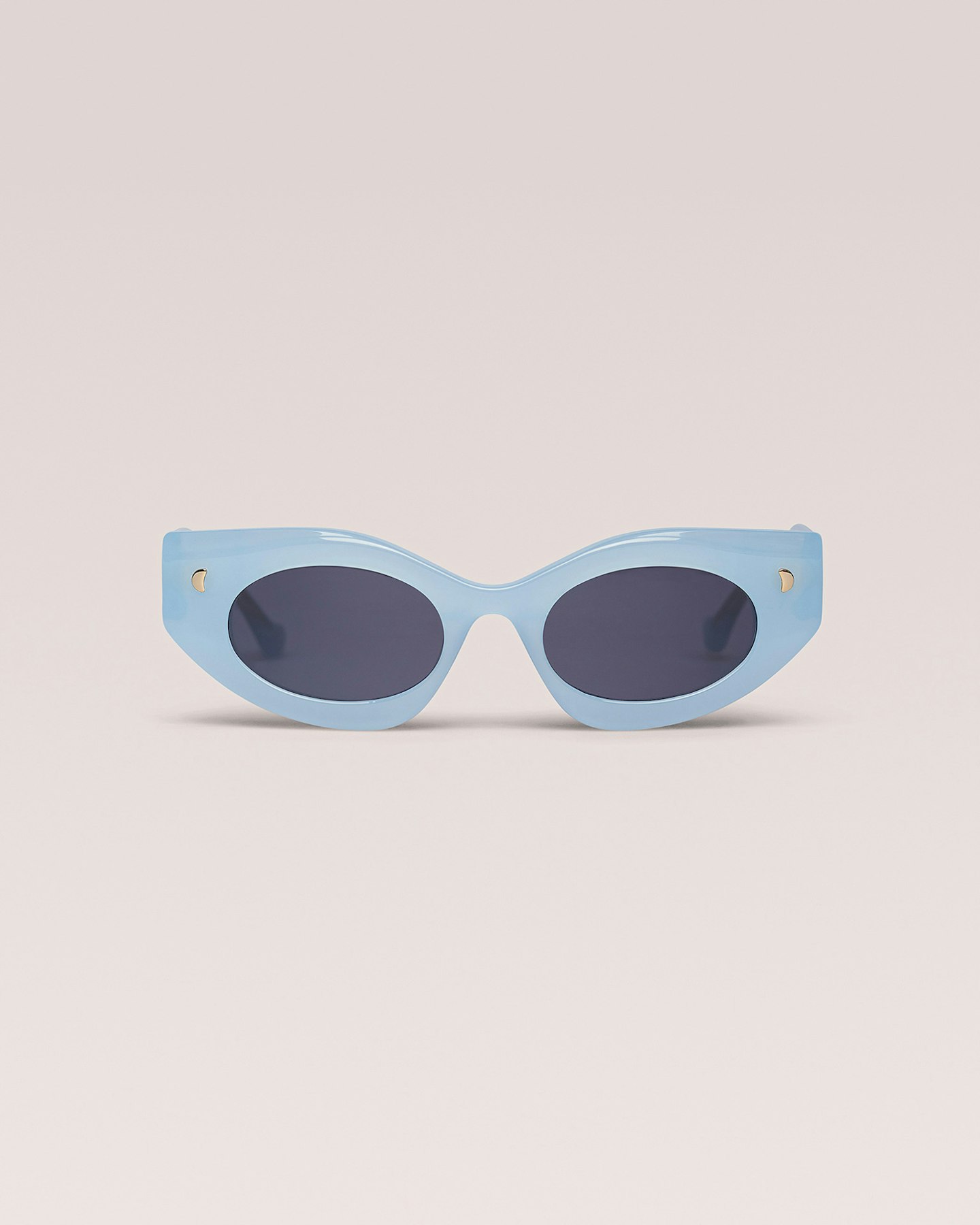 Nanushka, Leonie Bio-Plastic Oval Sunglasses Blue