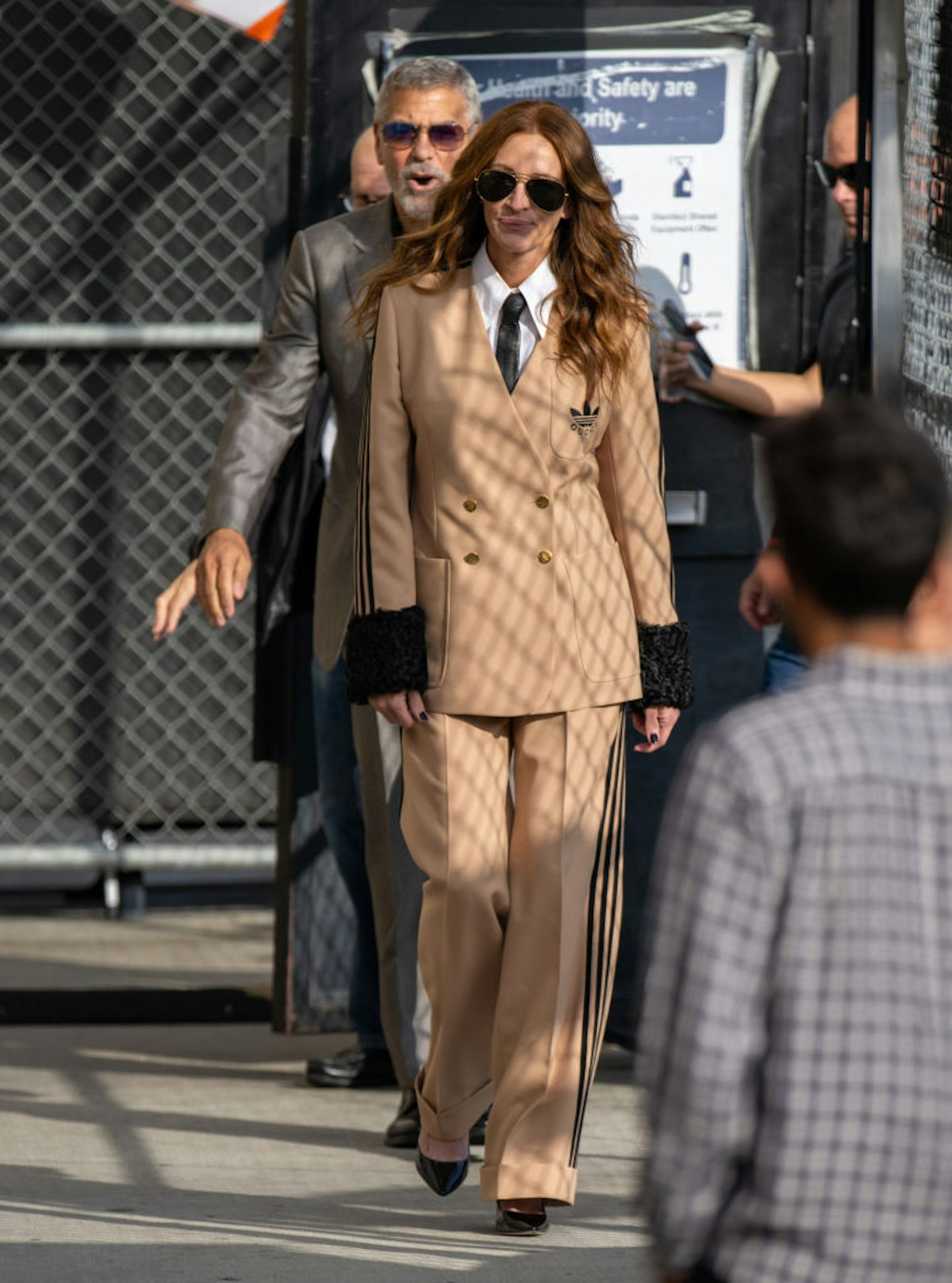 Julia Roberts Gucci x Adidas suit