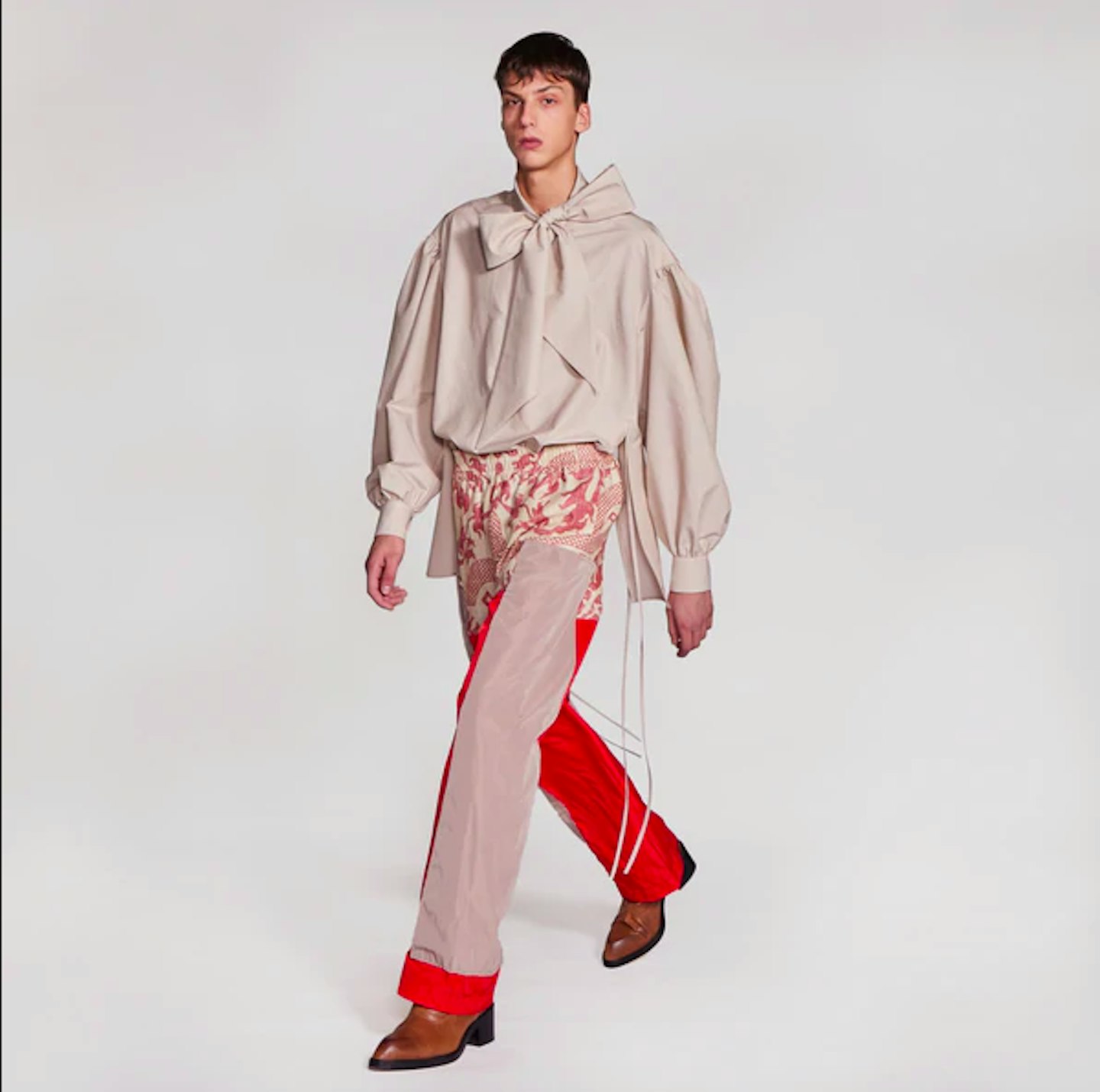 Palomo Spain, Red Floral Cargo Trousers, WAS £318 NOW £228