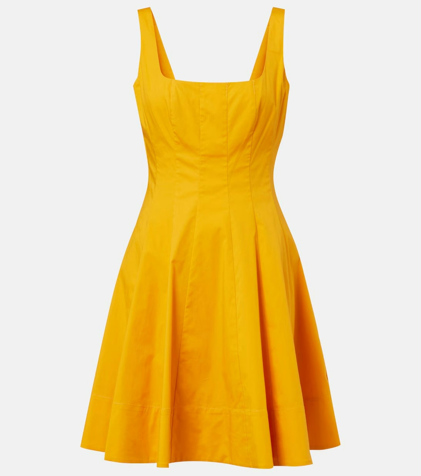 Staud Wells Cotton-Poplin Minidress